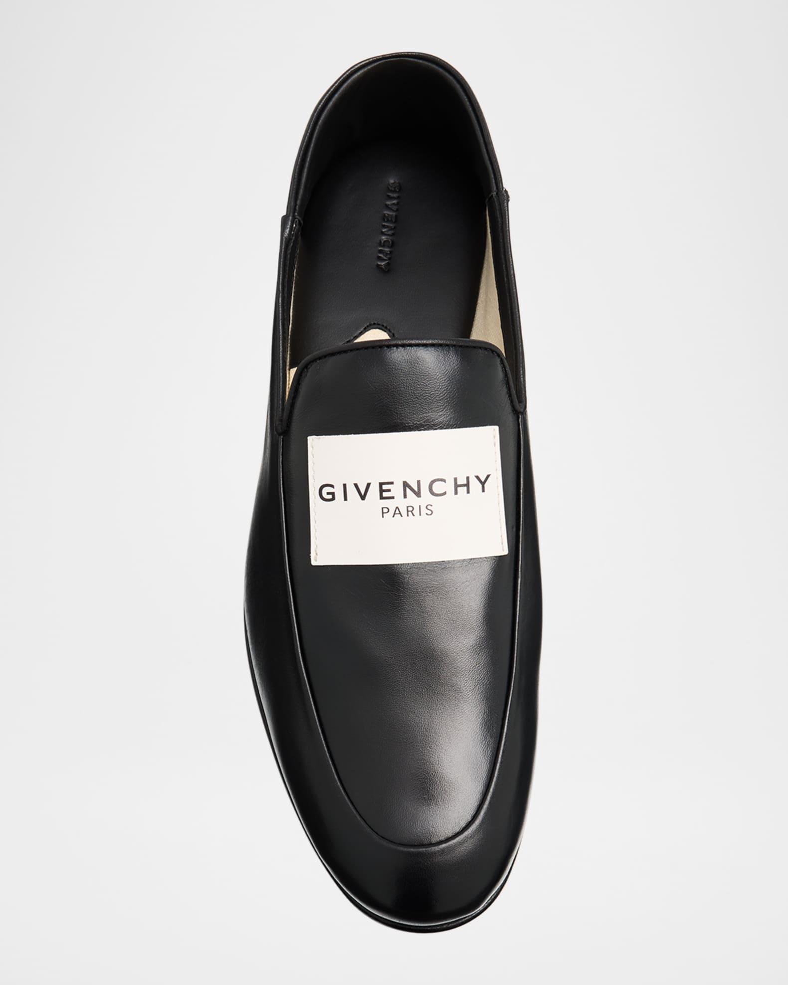 Logo Label Leather Loafers  Product Image