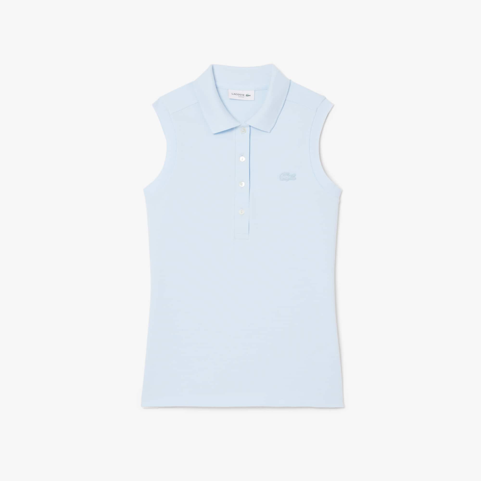 Slim Fit L.12.D Sleeveless Stretch Polo Shirt Product Image