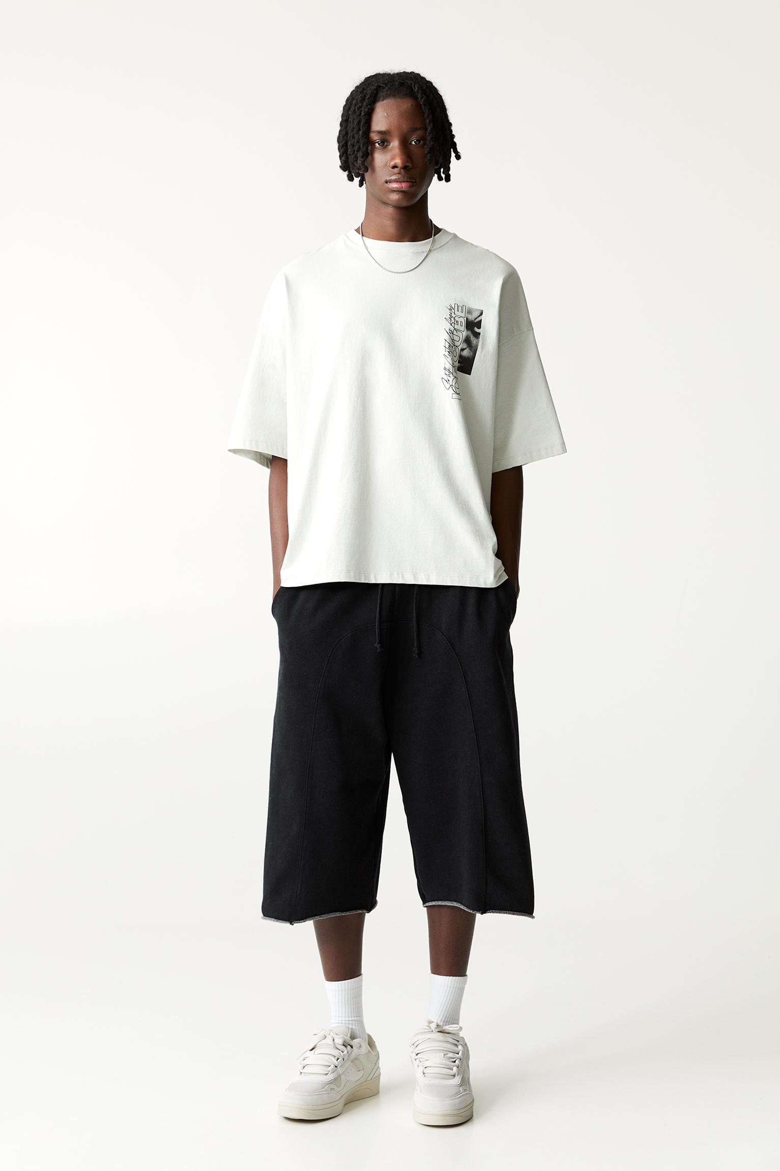 “Ice Cube” graphic white T-shirt Product Image