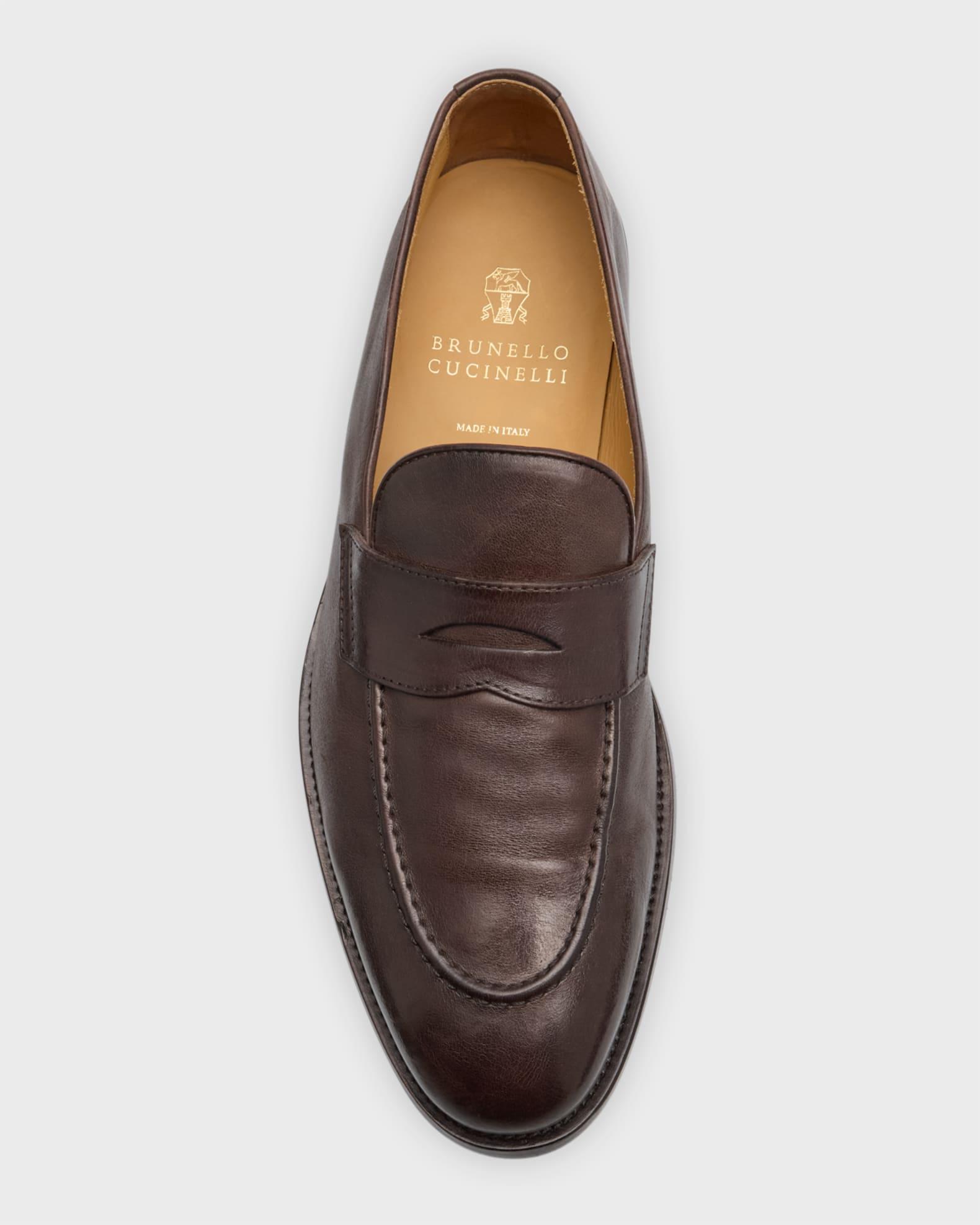 Men's Leather Penny Loafers Product Image