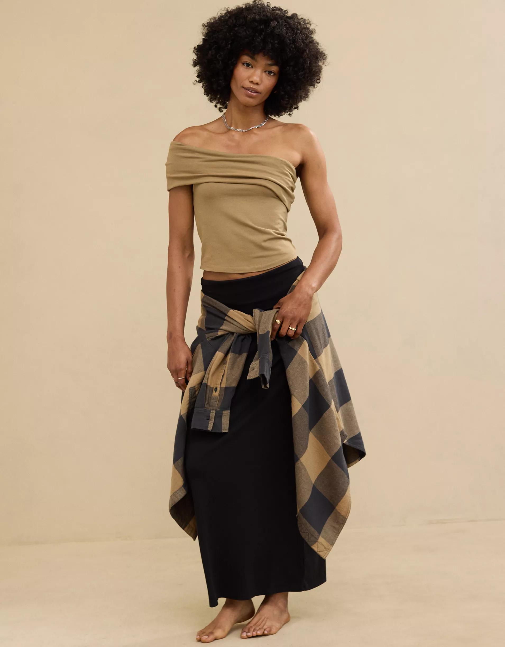 Aerie Chill Up Off The Shoulder Top Product Image