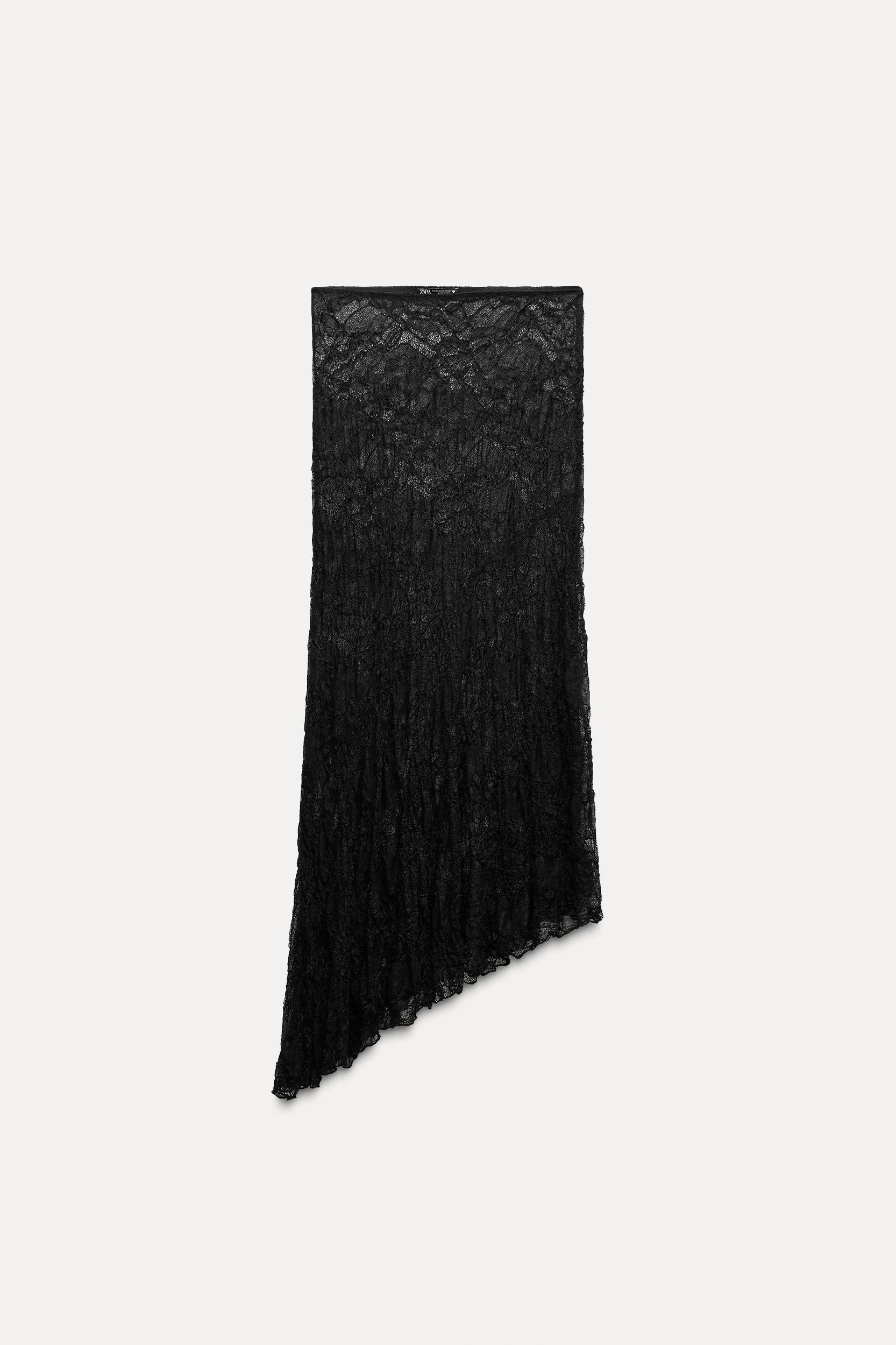 ASYMMETRIC LACE SKIRT Product Image