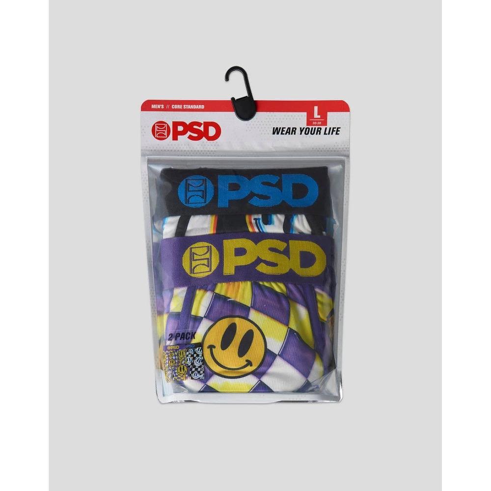 PSD Men's Smile Dimension Print Briefs - Purple/Gold S Product Image