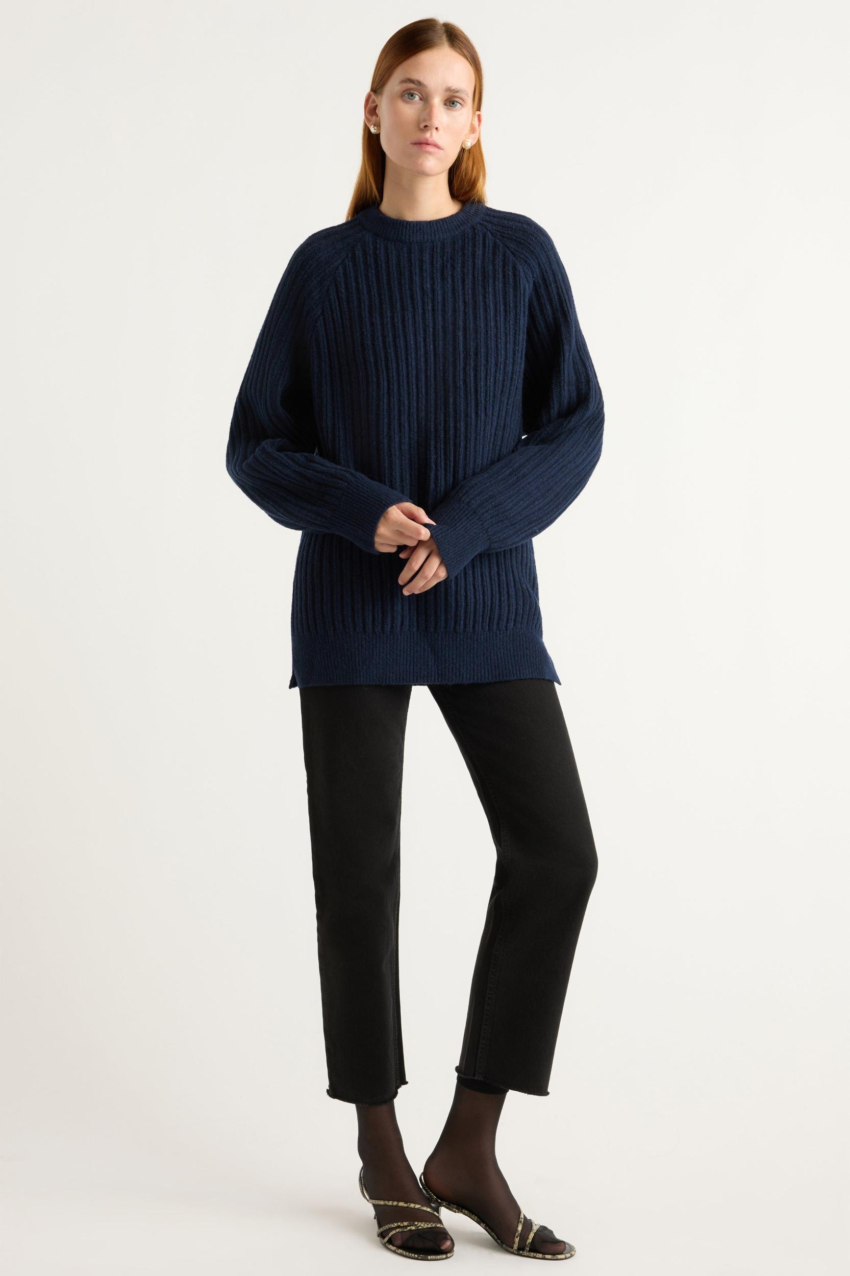 Roylene Ribbed Boyfriend Sweater Product Image