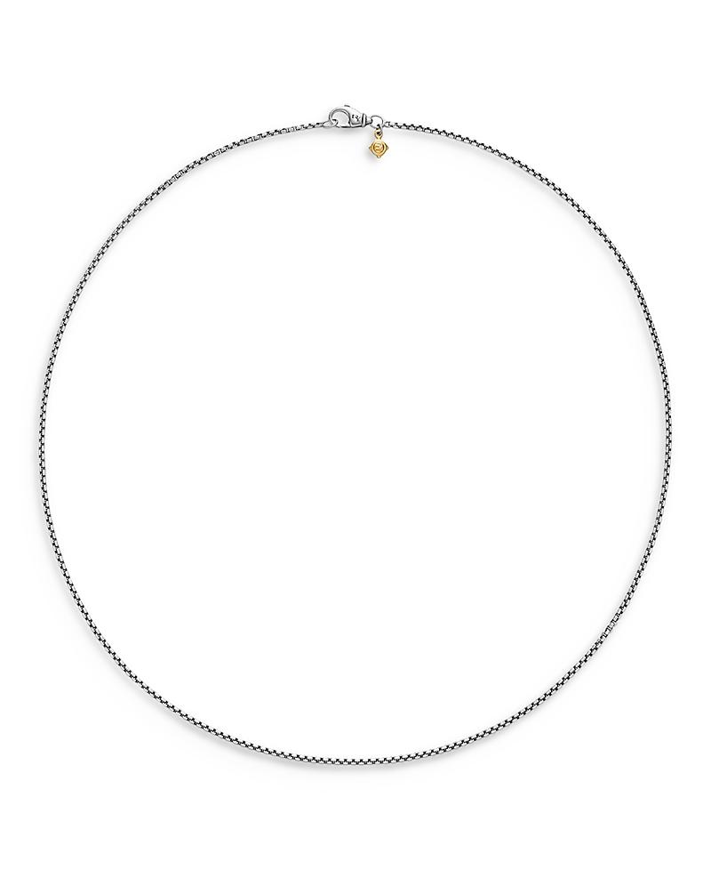 Box Chain Necklace with Gold, 18L Product Image
