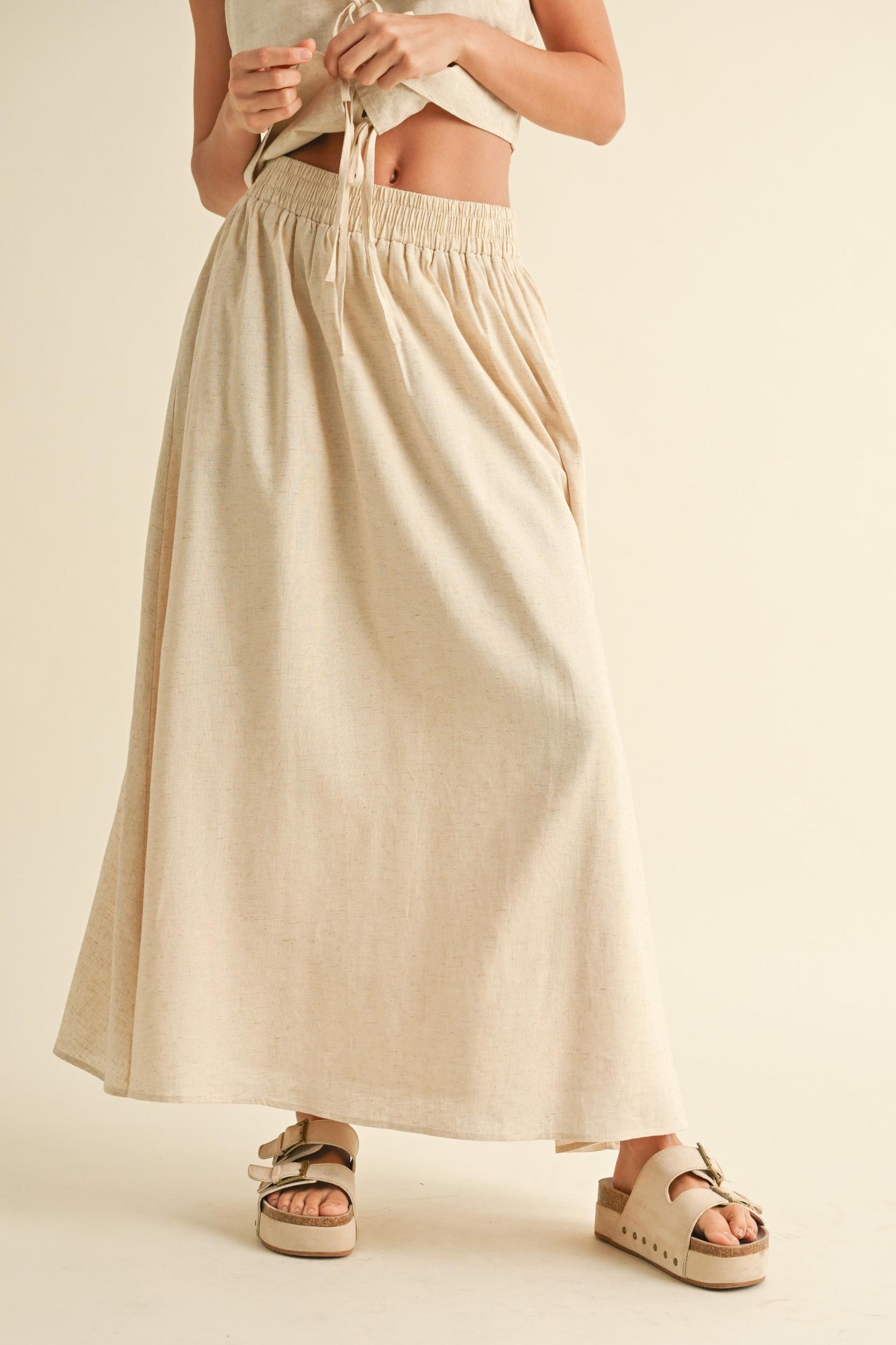 Maxi Linen Skirt Product Image
