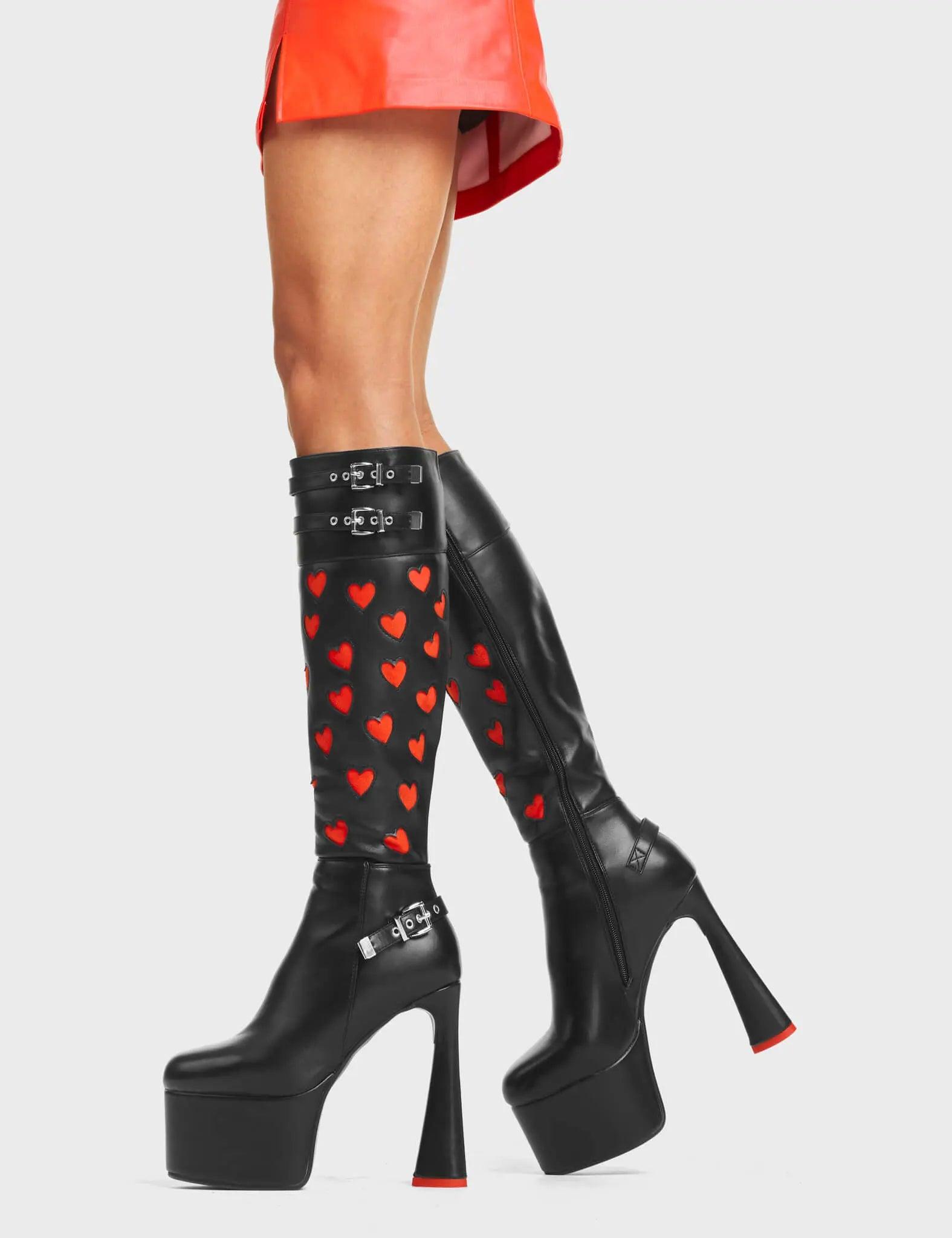 Intimate Platform Knee High Boots Product Image