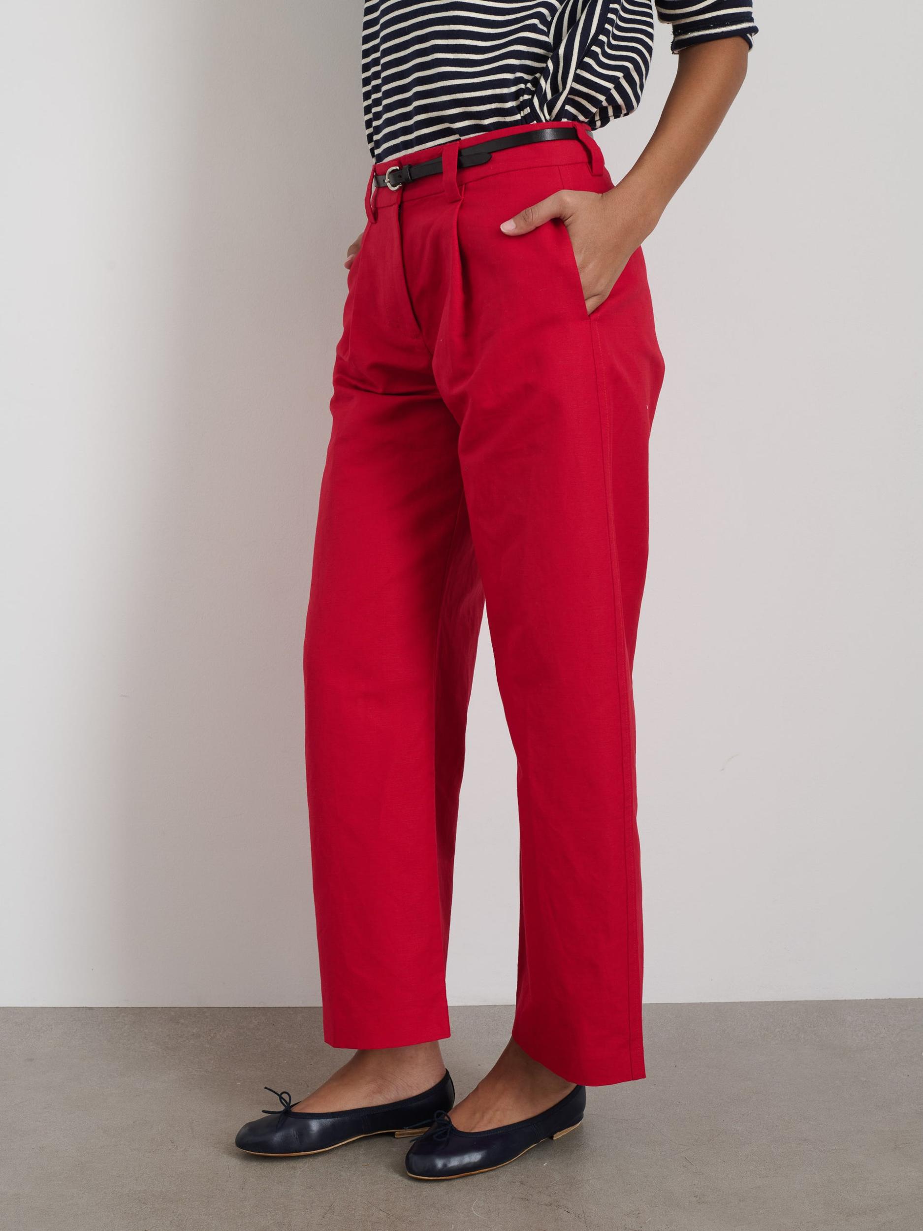 Soho Pant In Cotton Linen Product Image