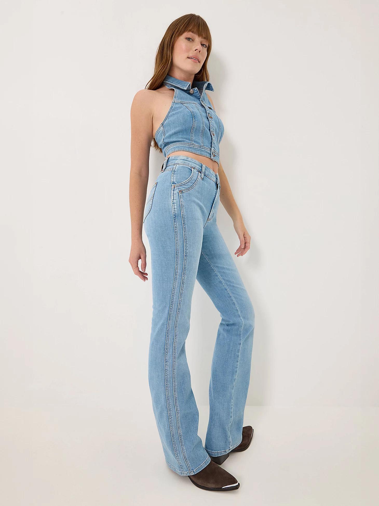 Women's High Rise Double Side Seam Bootcut Jean | Women's Jeans | Lee® Product Image