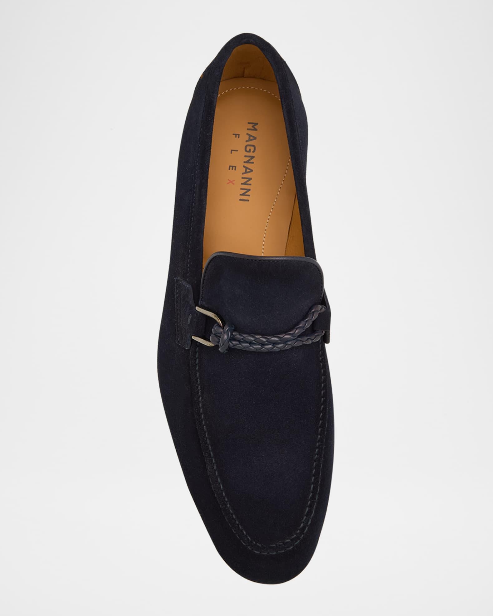 Men's Silvano Rope Suede Bit Loafers Product Image