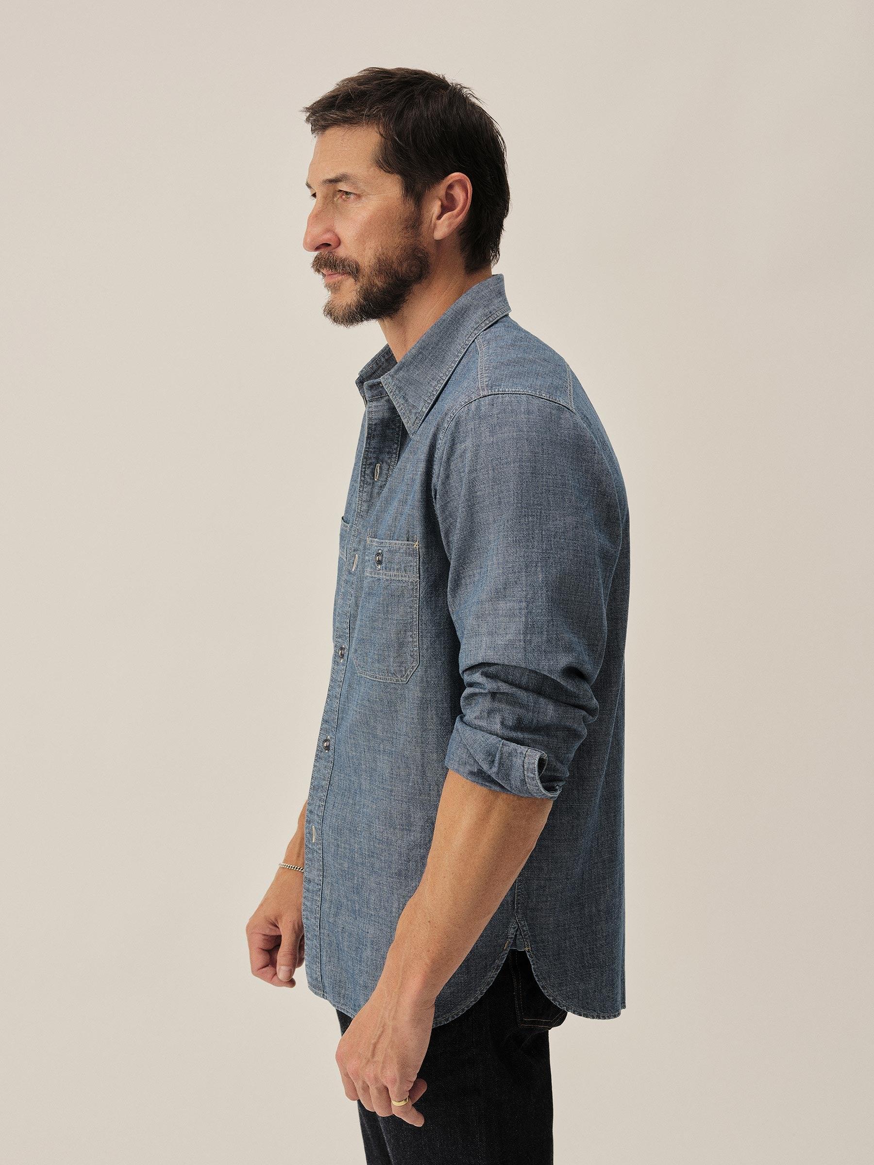 L046 Japanese Chambray Station Shirt Product Image