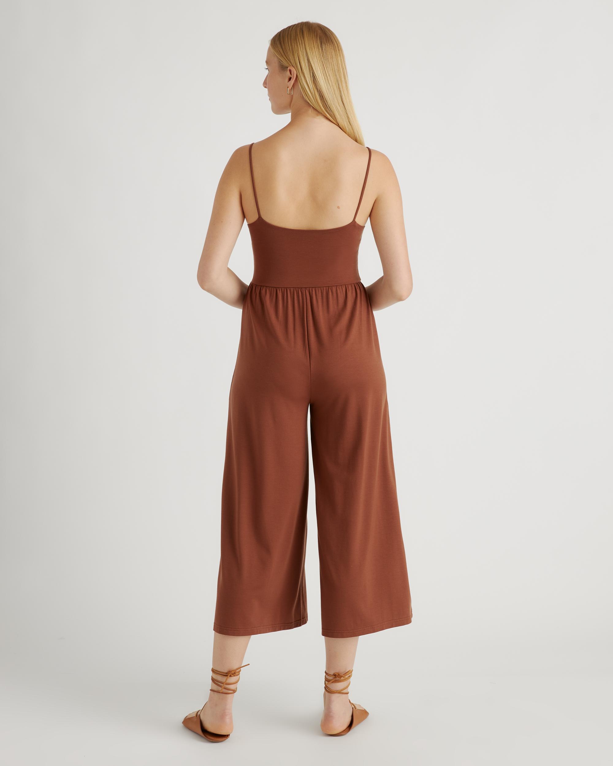 Quince | Women's Tencel Jersey Wide Leg Jumpsuit Product Image