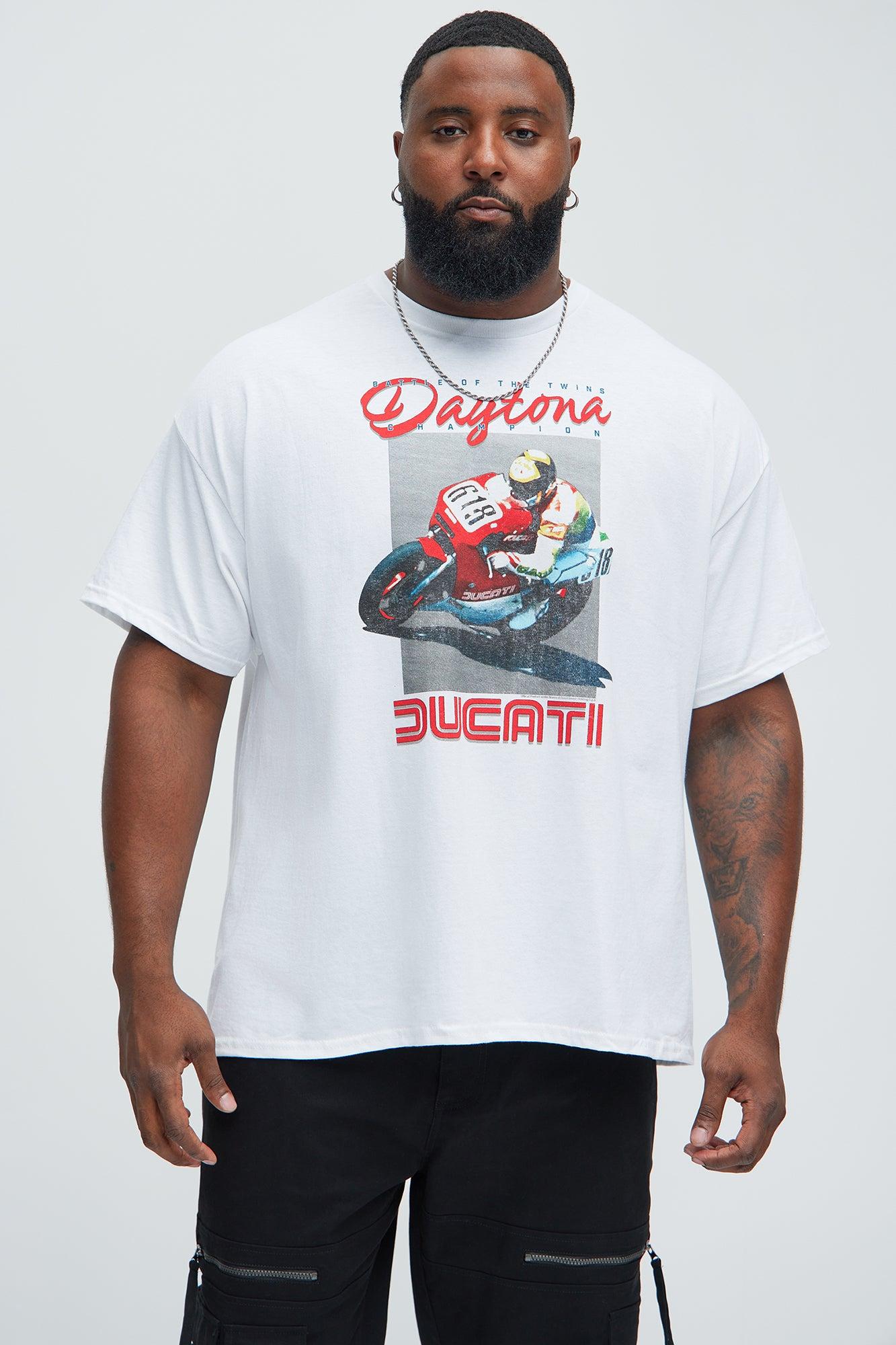 Ducati Daytona Short Sleeve Tee - White Product Image