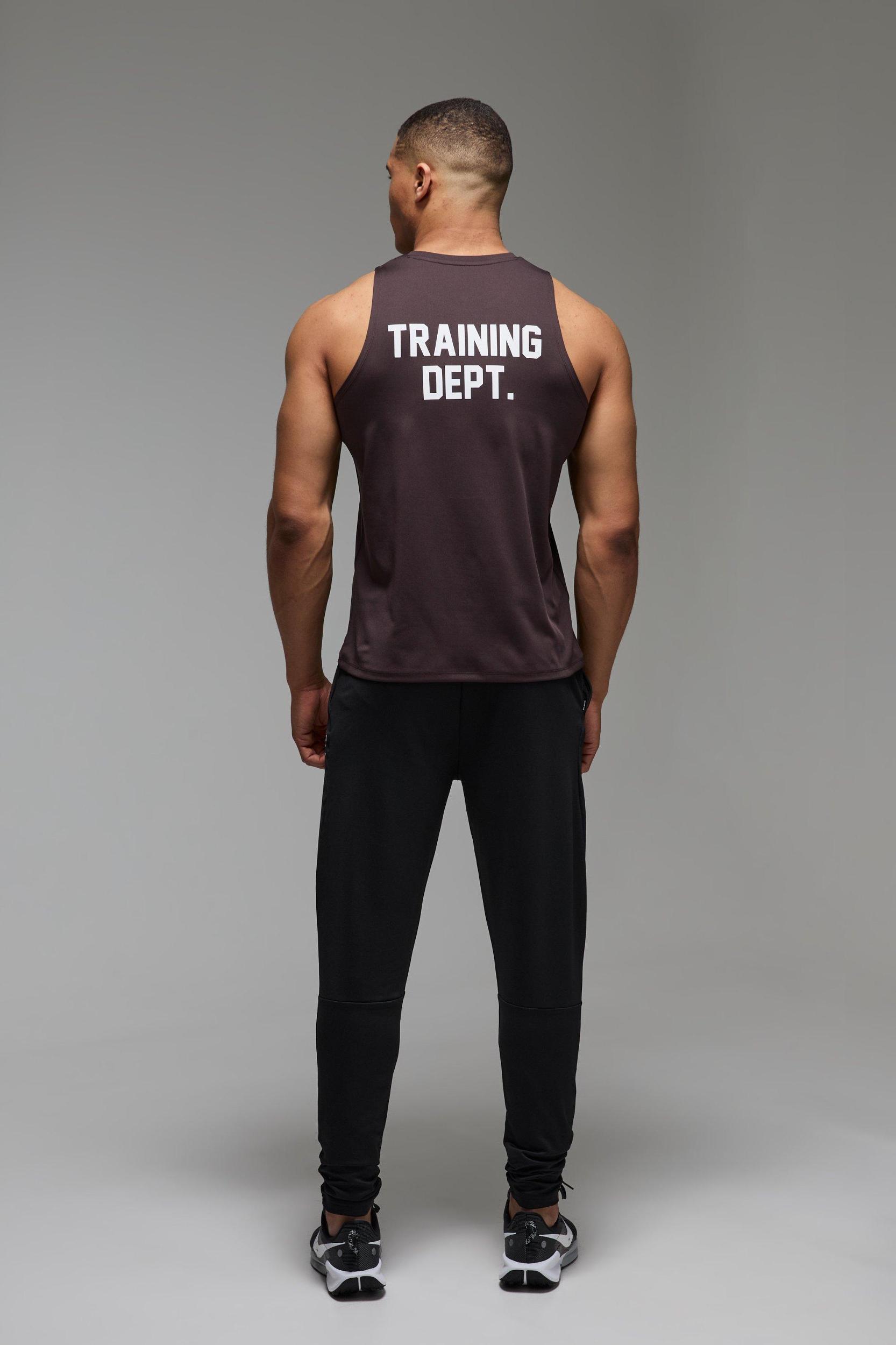 Man Active Performance Training Dept. Tank | boohooMAN USA Product Image