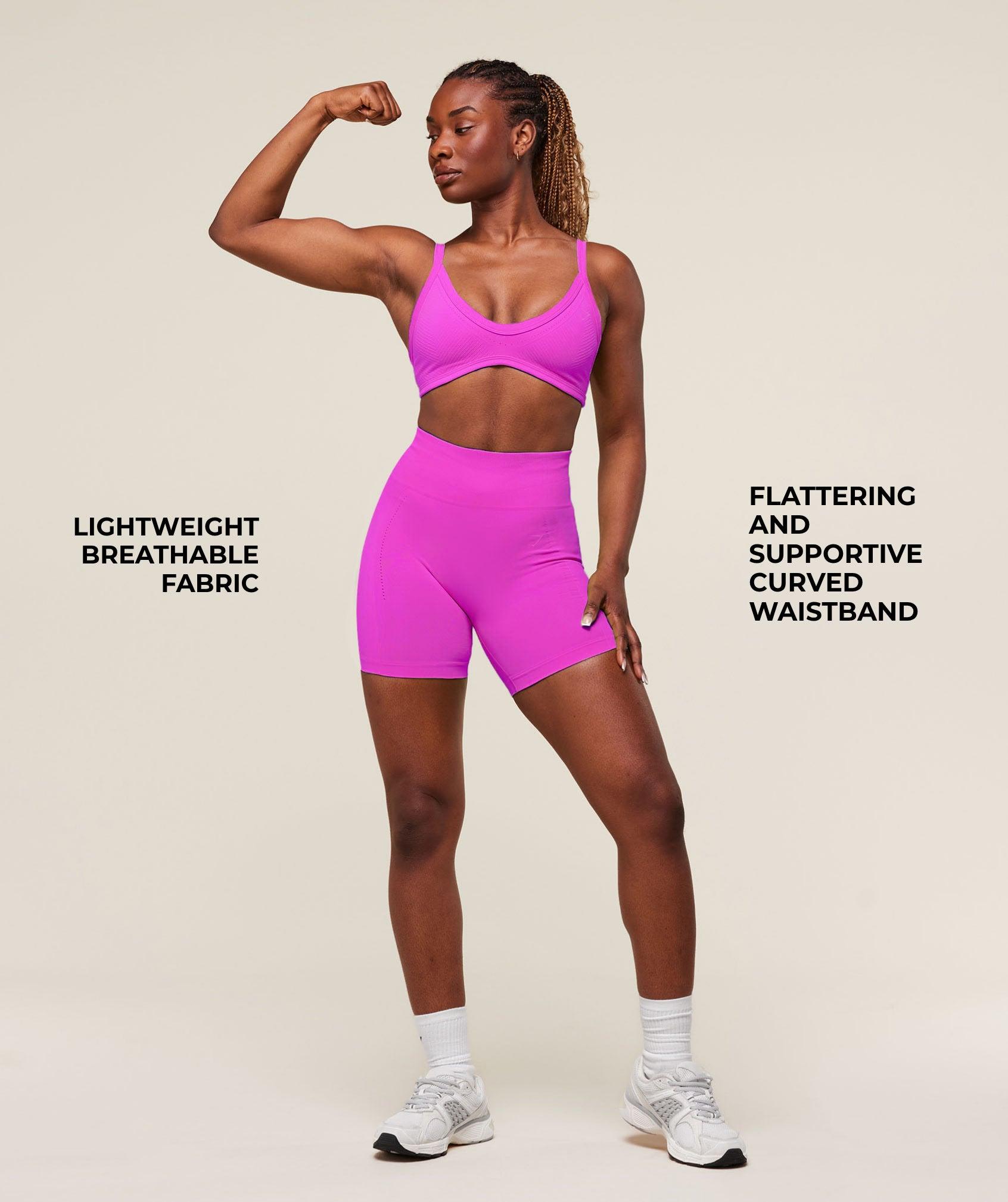 Gymshark Energised Seamless Shorts - Vibrant Pink Female Product Image