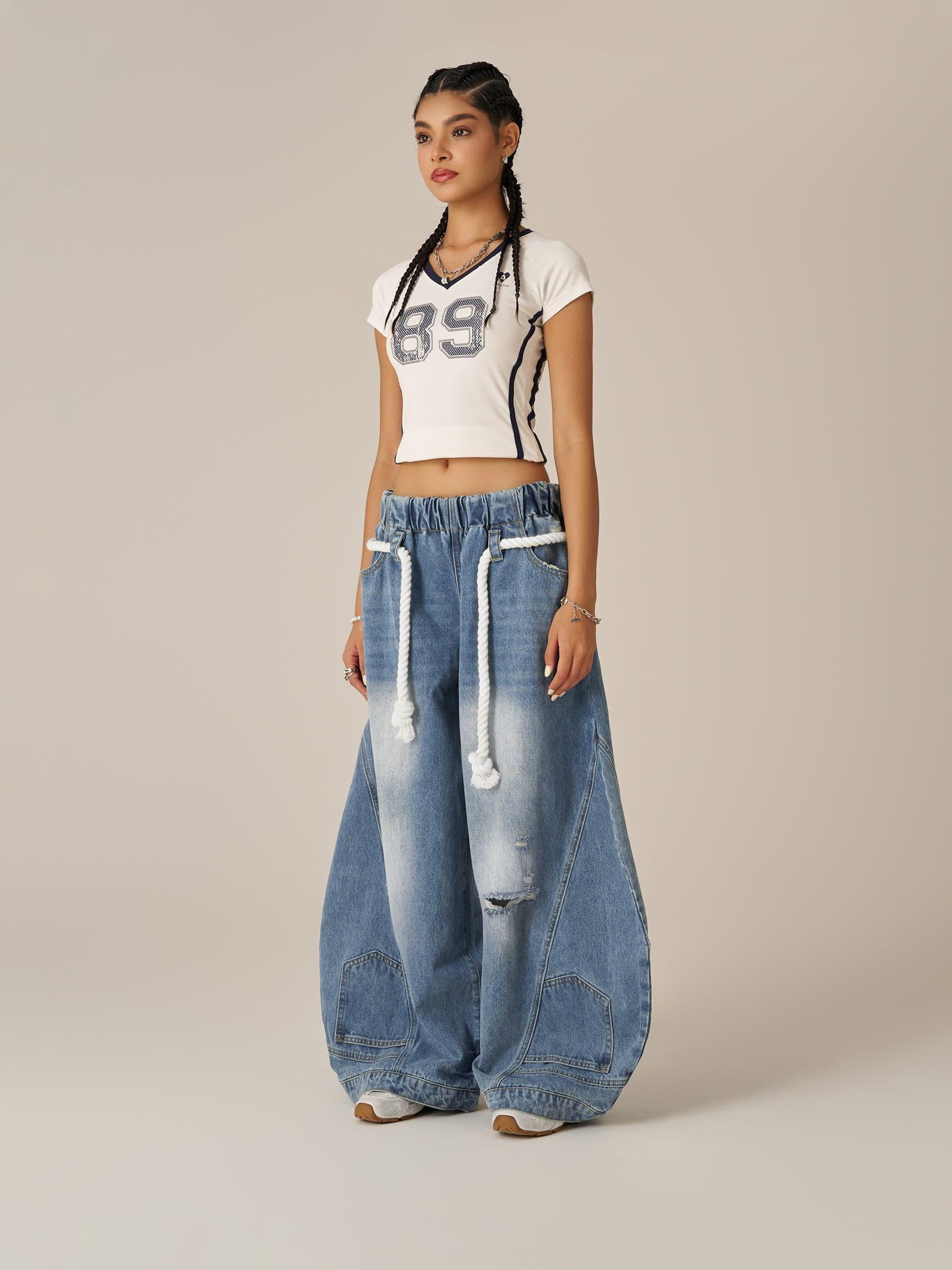 Aelfric Eden Reverse Super Baggy Barrel Jeans Product Image