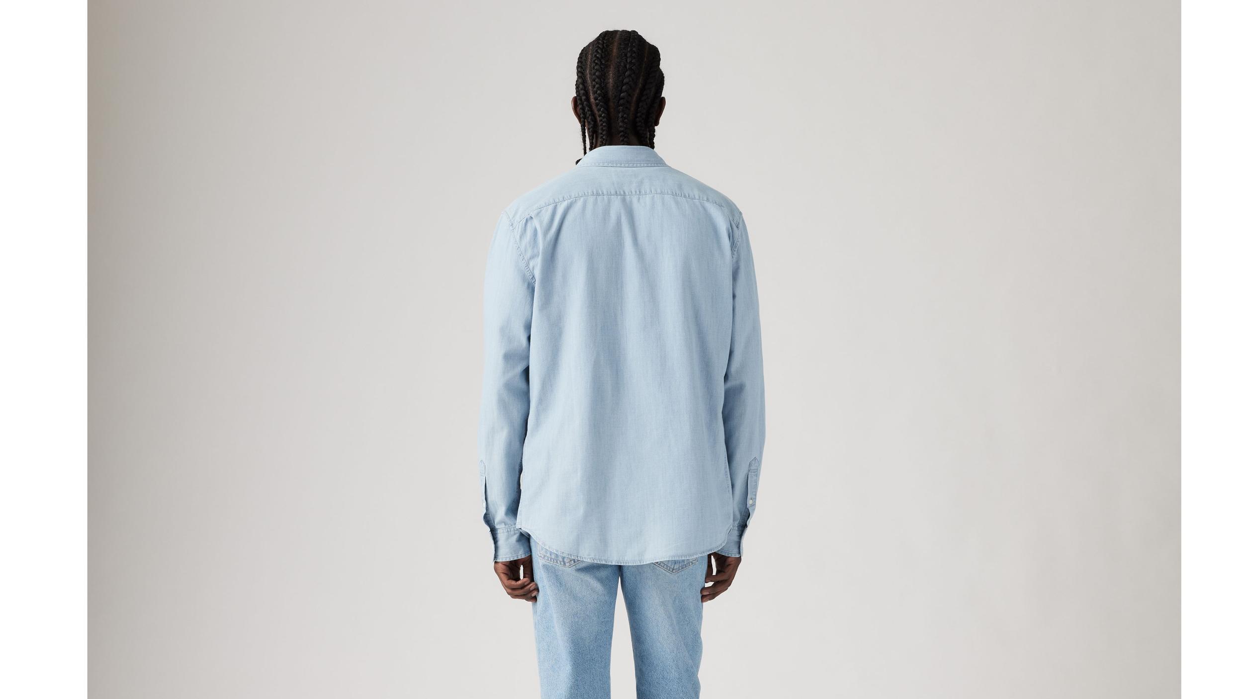 Sunset One Pocket Cotton Linen Standard Fit Shirt Product Image