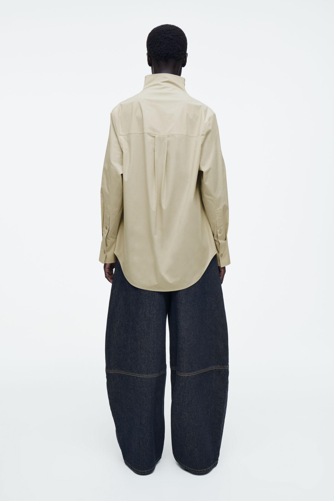 RELAXED FUNNEL-NECK SHIRT Product Image