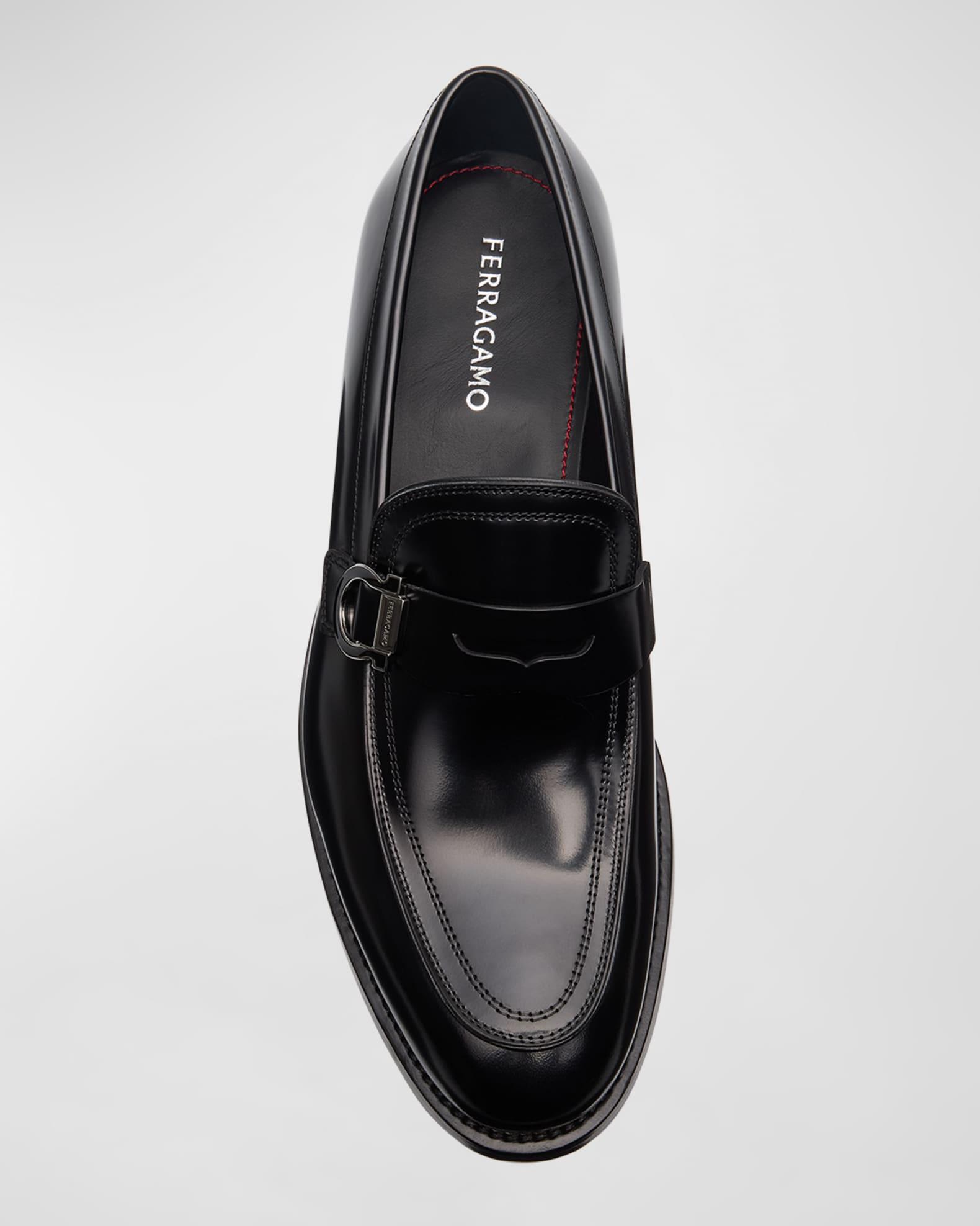 Men's Canada Gancini Leather Penny Loafers Product Image