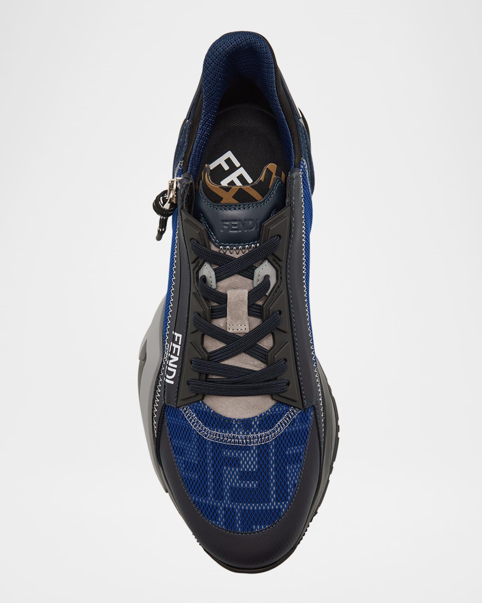 Men's Flow Mixed Media Low-Top Sneakers Product Image