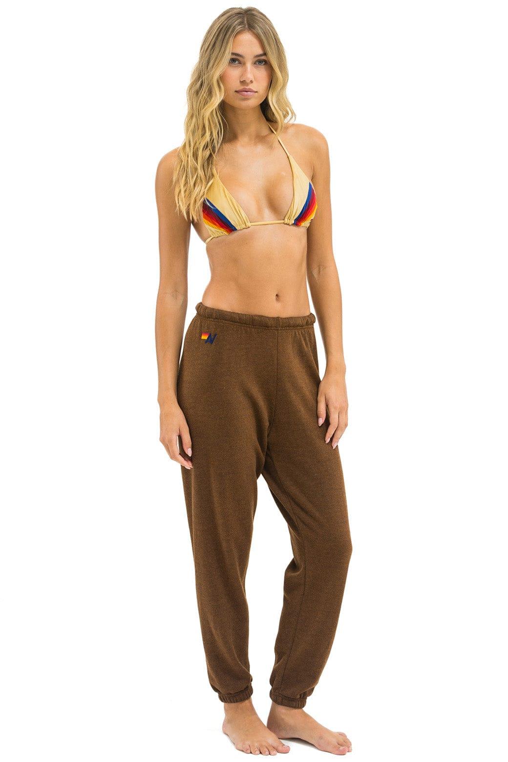 LOGO SWEATPANTS - CHOCOLATE Female Product Image
