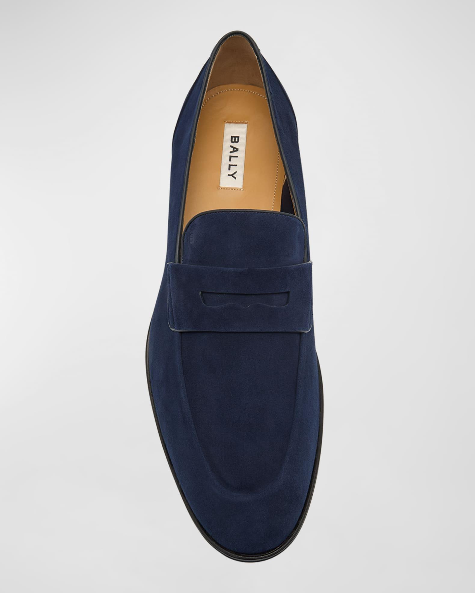 Men's Windsor Suede Penny Loafers Product Image