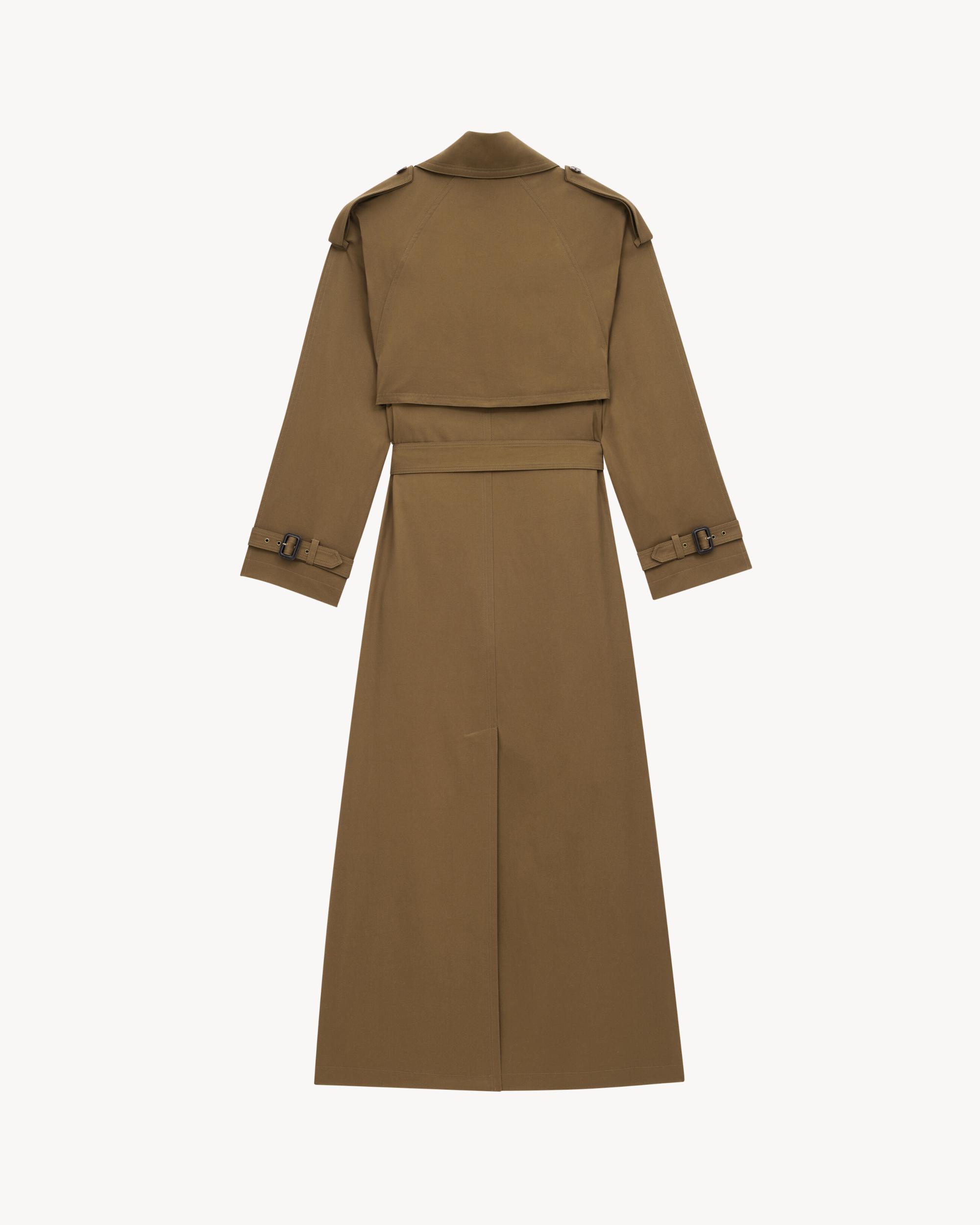 trench coat in cotton twill Product Image