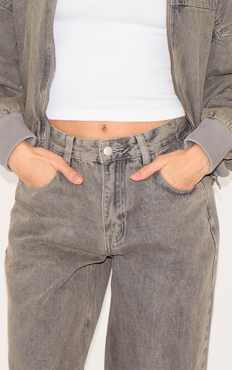Light Grey Slouchy Style Jeans Product Image