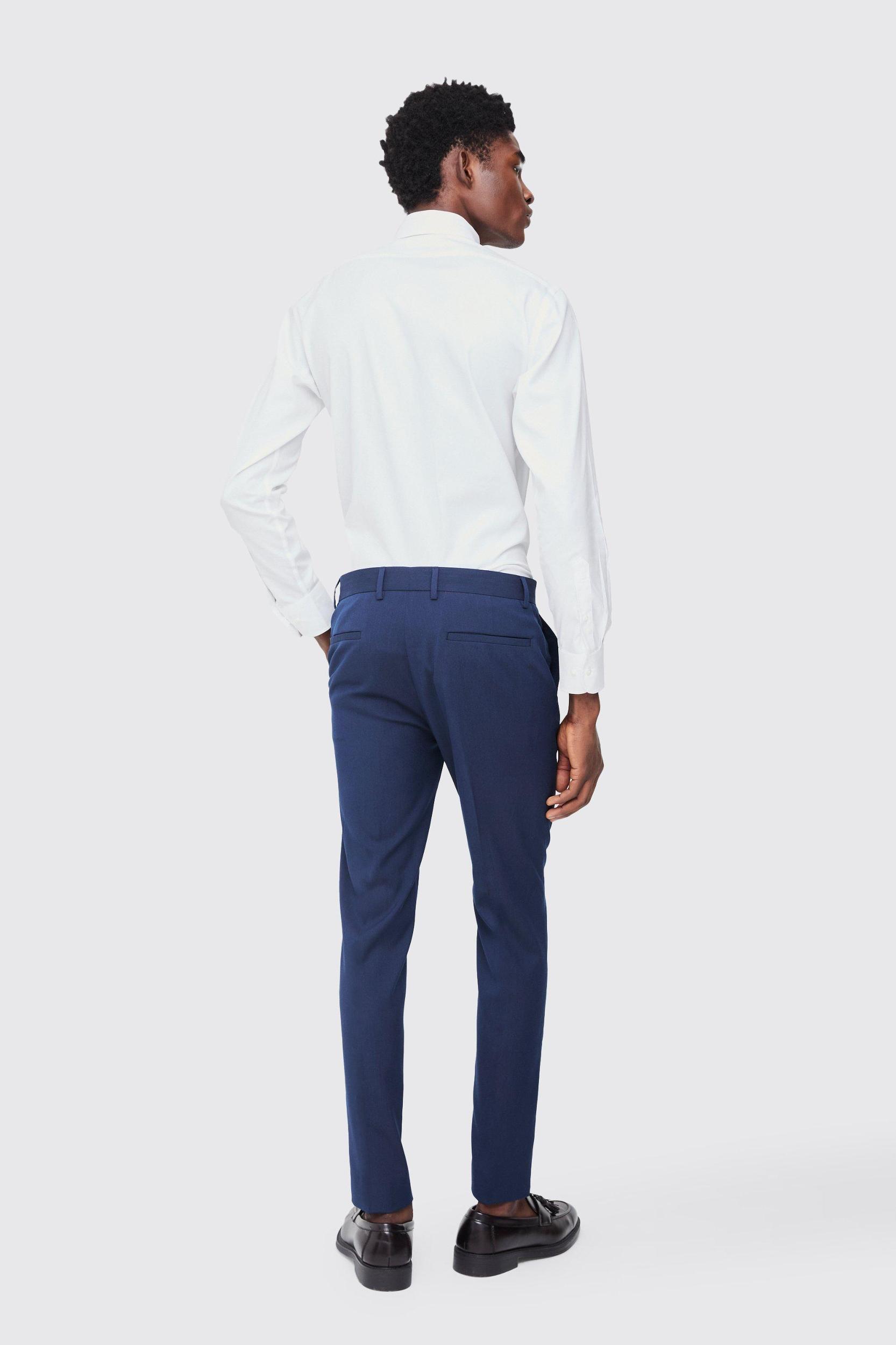 Fixed Waist Skinny Tailored Pants | boohooMAN USA Product Image