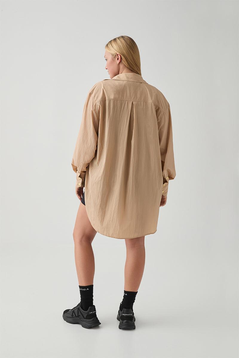 Side Split Windbreaker Shirt 406 Product Image