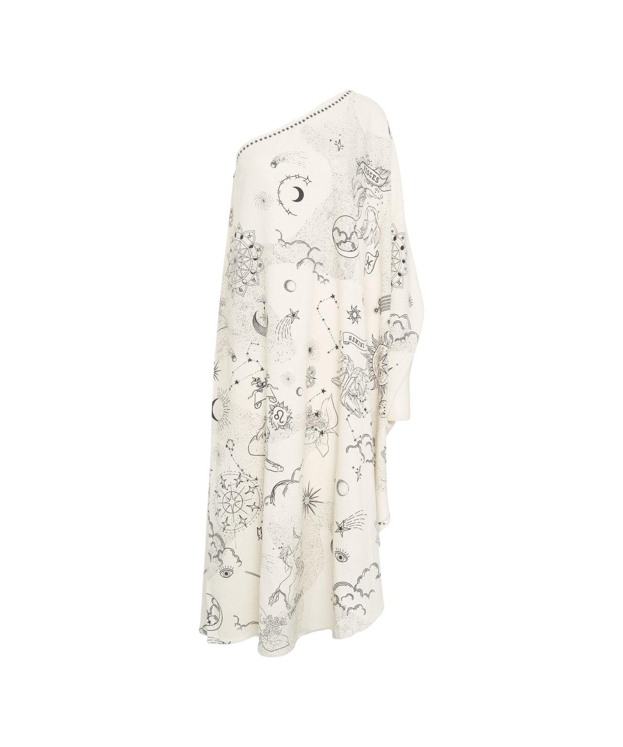 Linen foulard with print Product Image