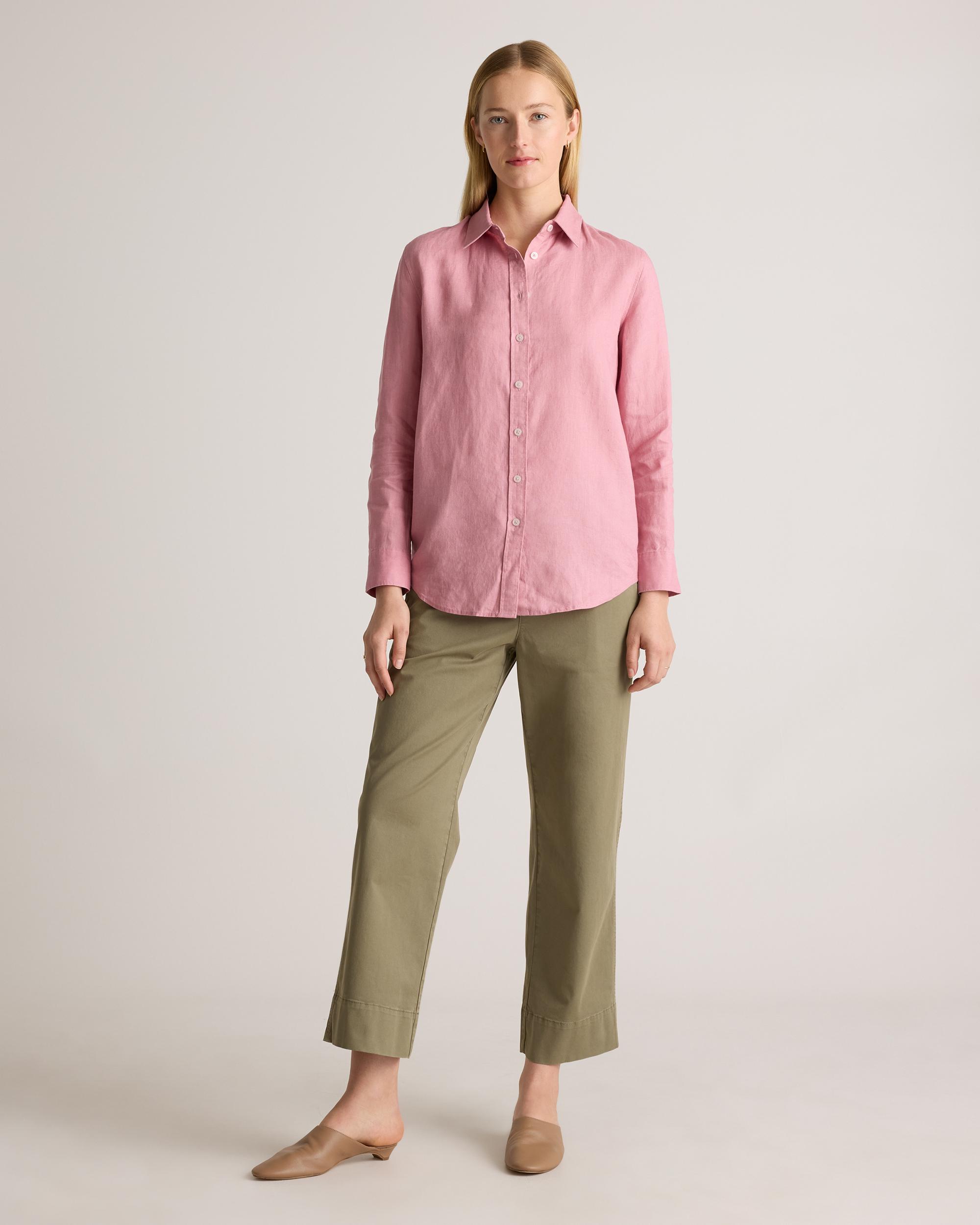 Quince | Women's 100% European Linen Long Sleeve Shirt Product Image