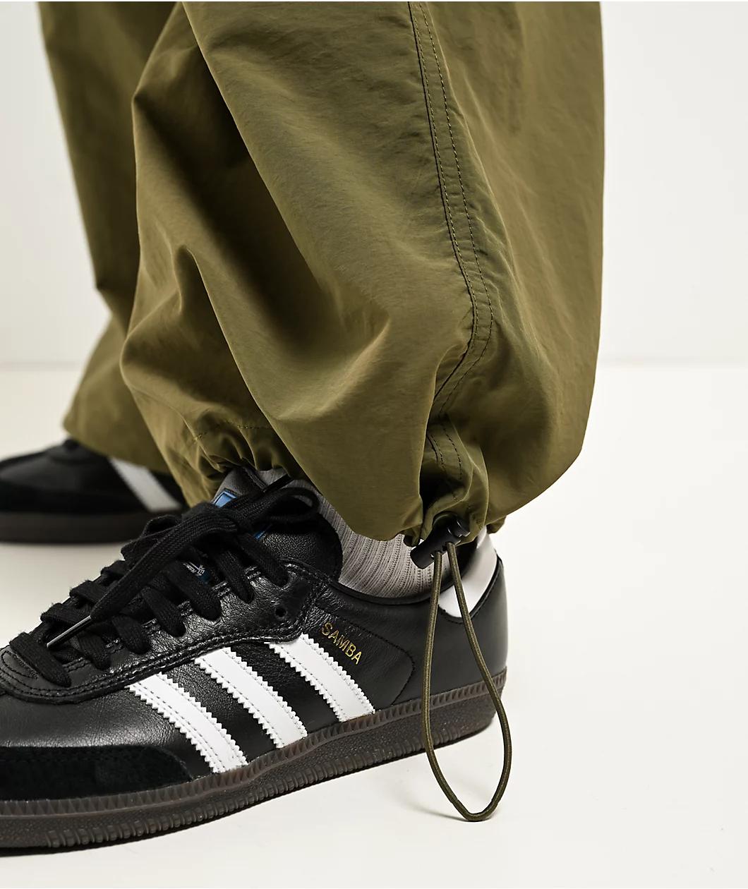 Lurking Class by Sketchy Tank Barbed Wire Olive Parachute Pants Product Image