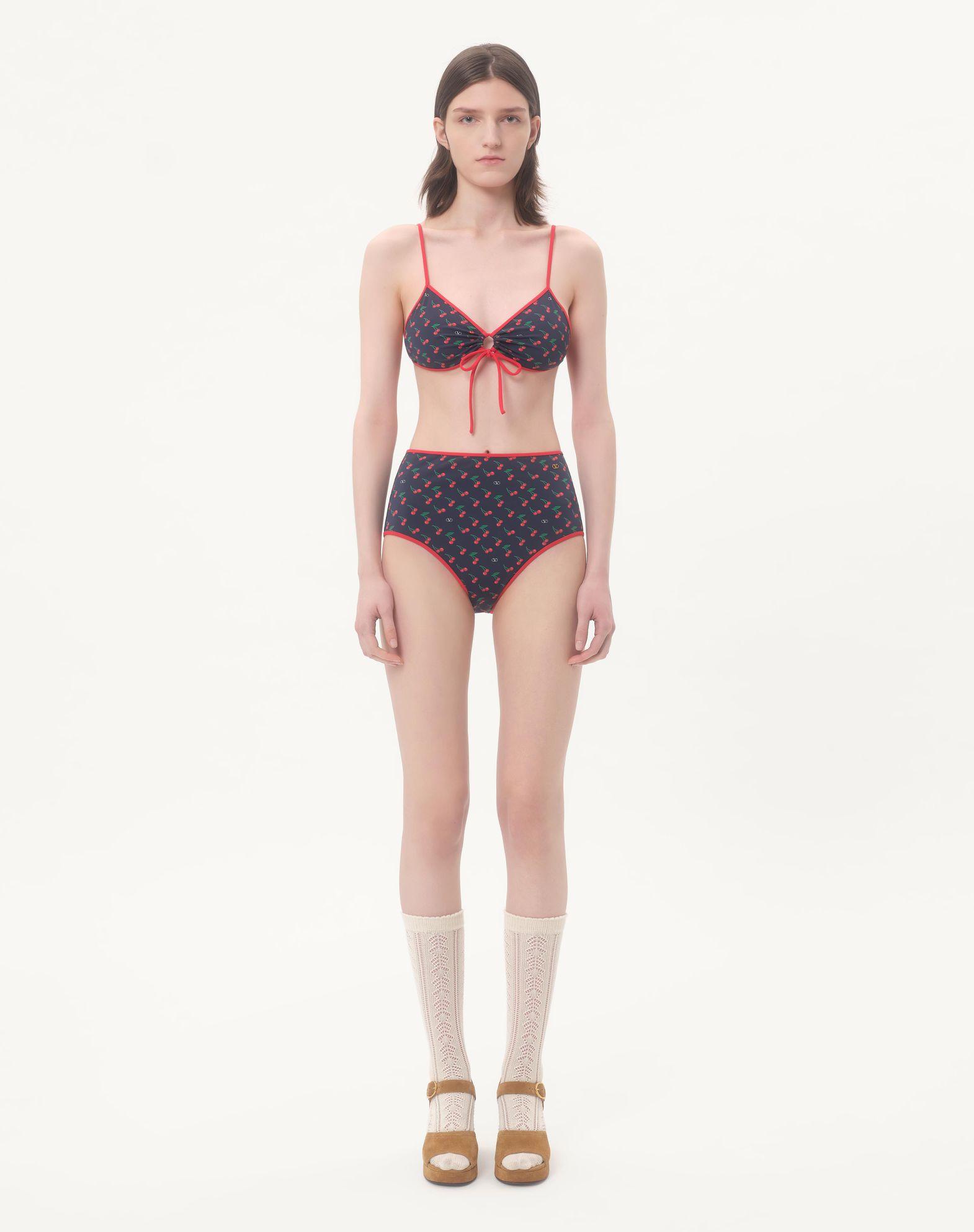 Lycra Bikini With Cherryfic Print Product Image