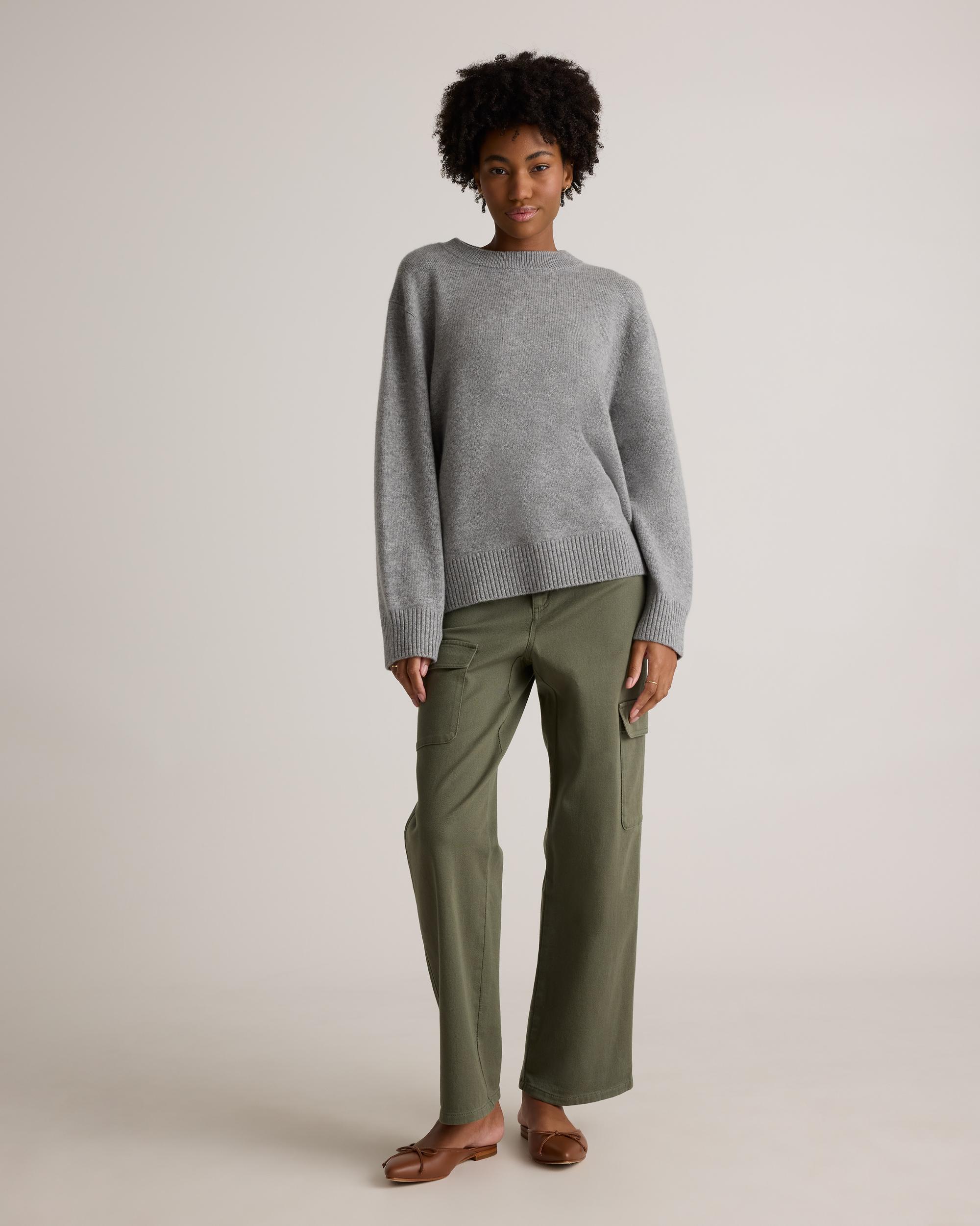 Quince | Women's Organic Stretch Cotton Twill Cargo Pants Organic Cotton Product Image