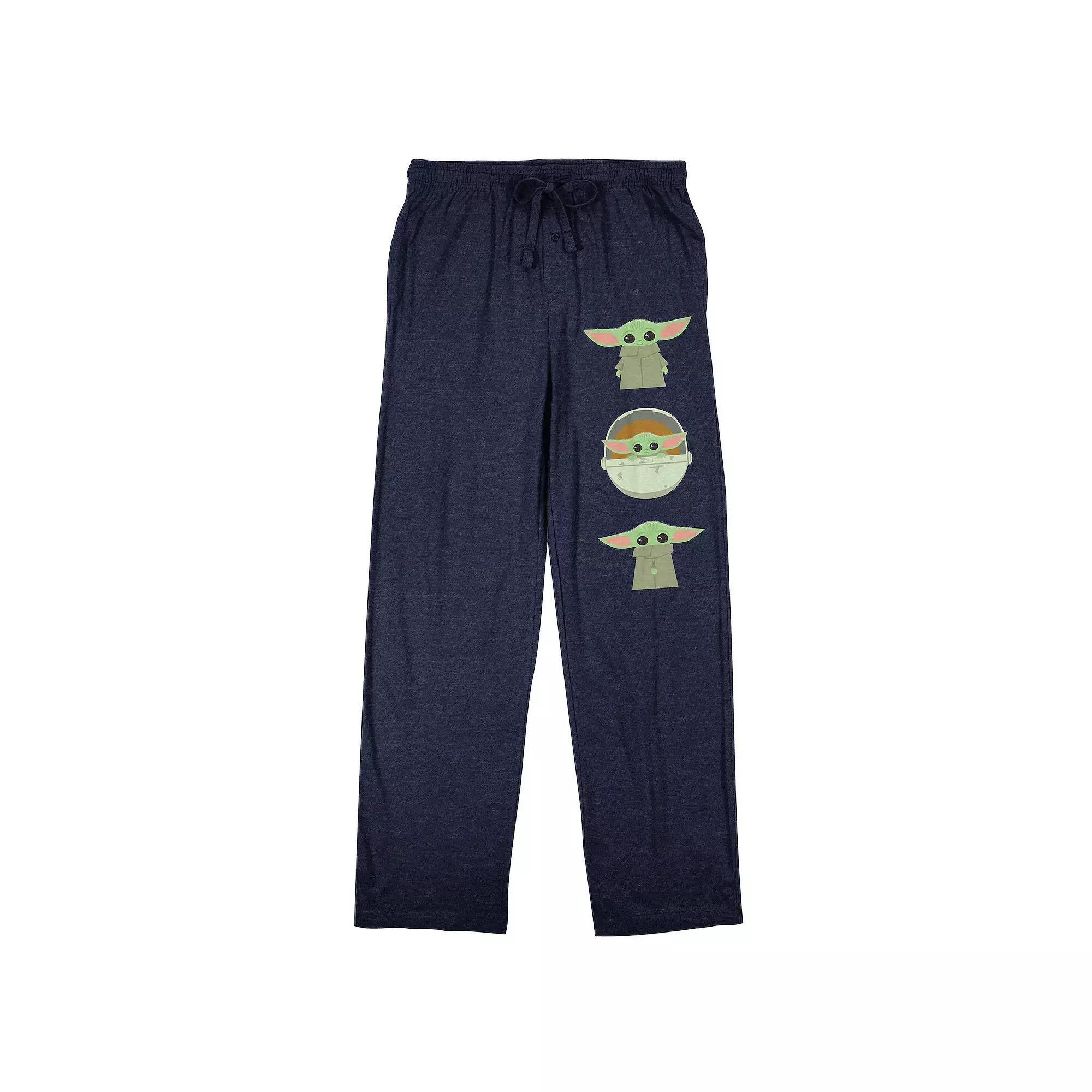 Men's Star Wars The Mandalorian Grogu Trio Pajama Pants,  Product Image