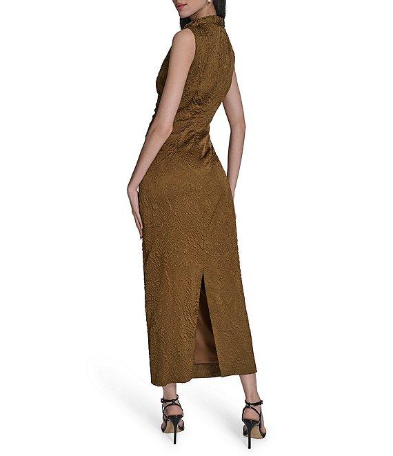 Vince Camuto Jacquard Mock Neck Sleeveless Bodycon Midi Dress Product Image