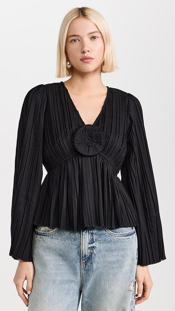 Sea Nomi Solid Rosette Top | Shopbop Product Image