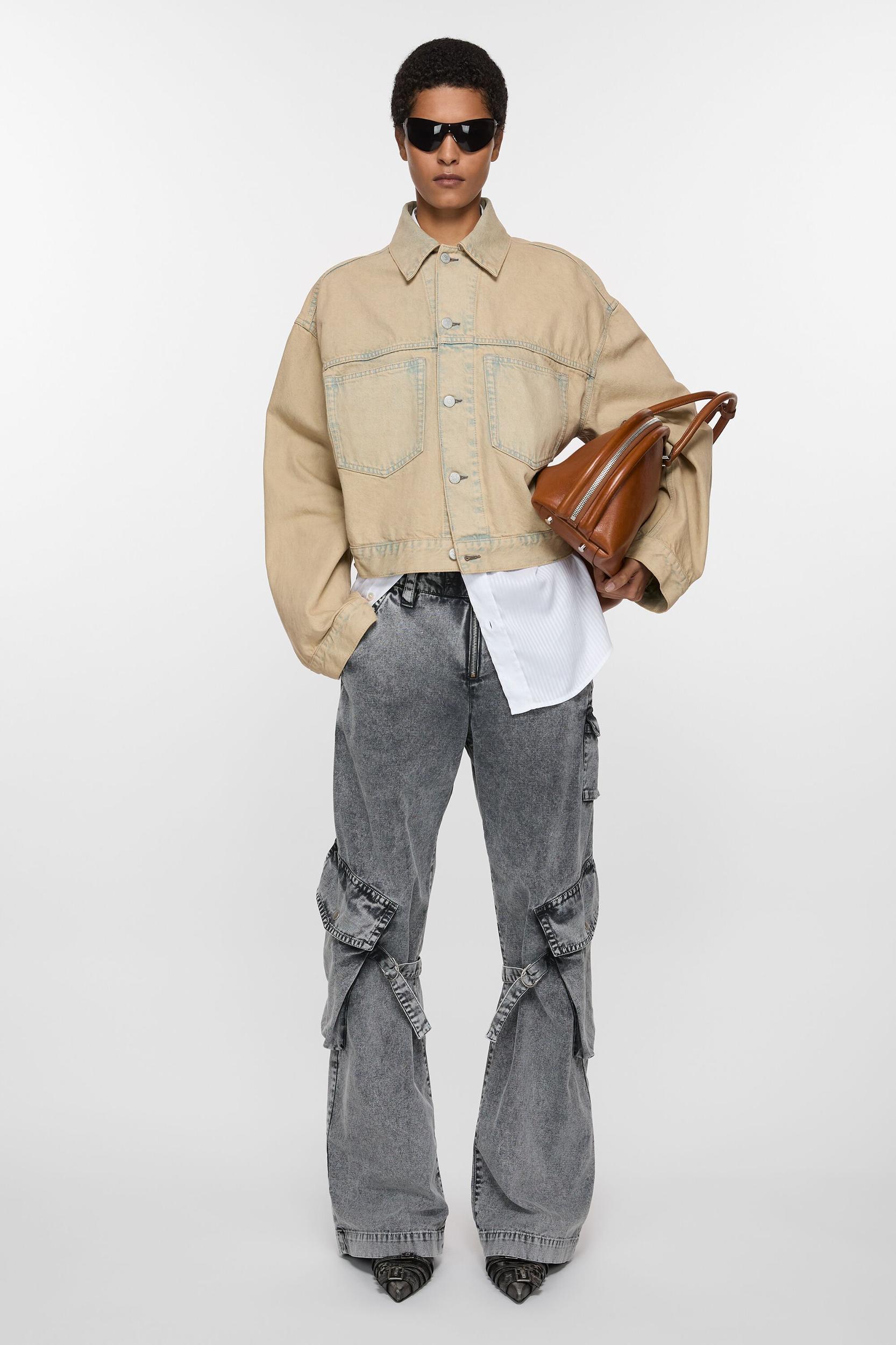 Denim jacket - Oversized cropped fit Product Image