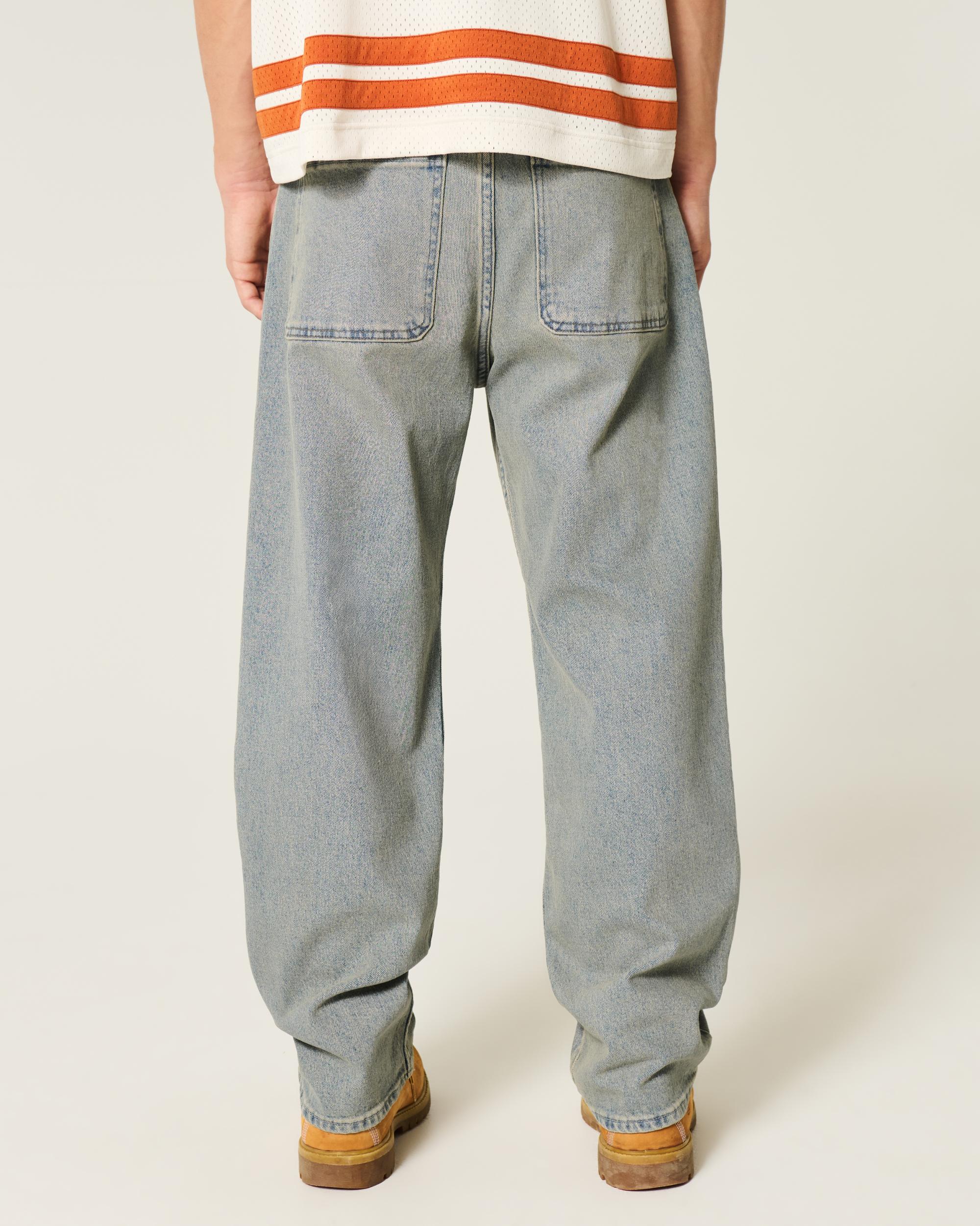 Light Wash Baggy Jeans Product Image