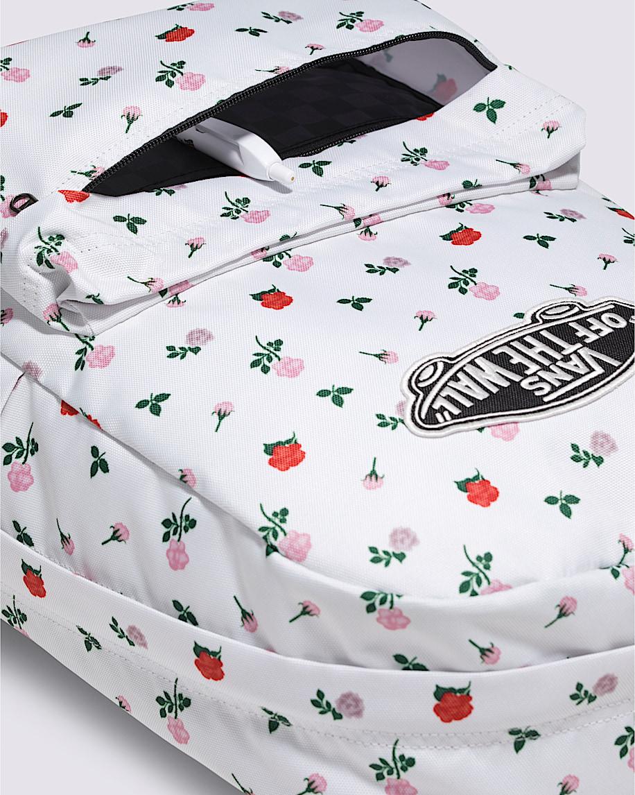 Old Skool Backpack in Egret White / Pink / Red| Vans US Product Image