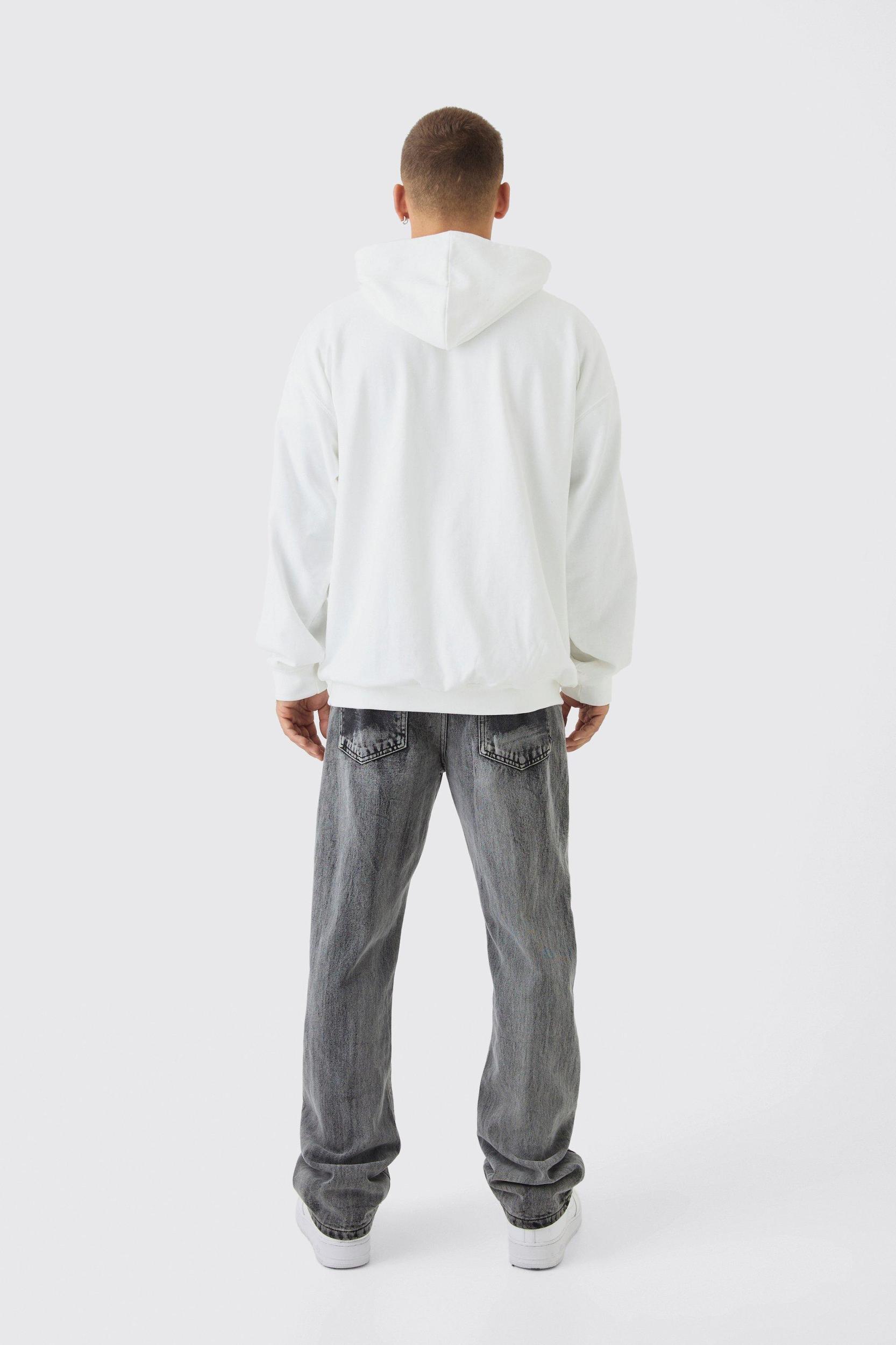 Oversized City Print Hoodie | boohooMAN USA Product Image