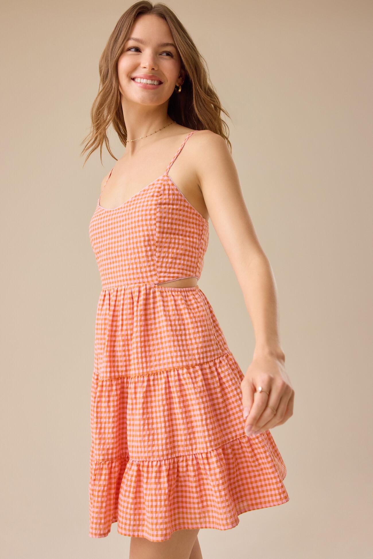 Ellise Gingham Mini Dress Product Image