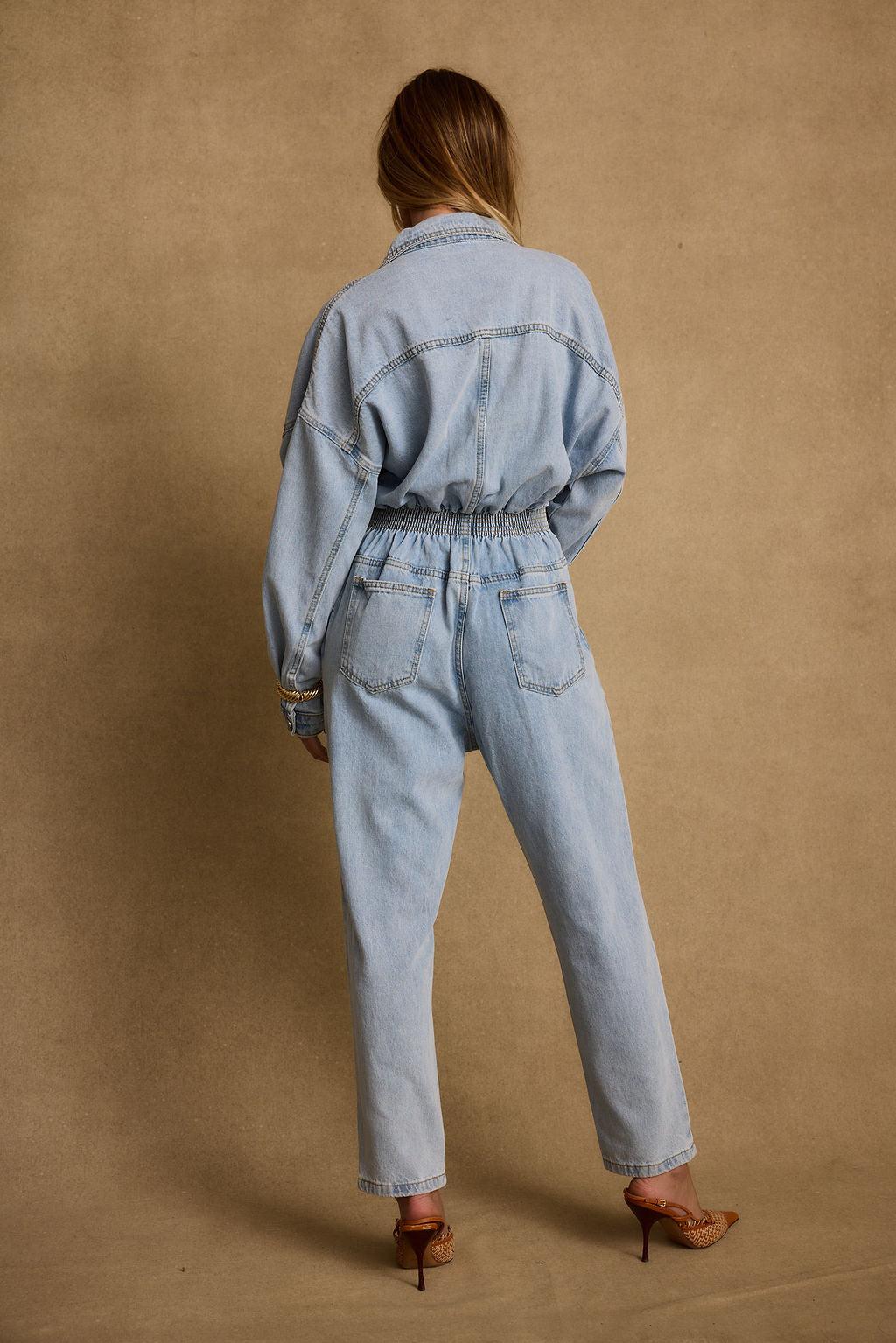 Hendrix Denim Jumpsuit Female Product Image