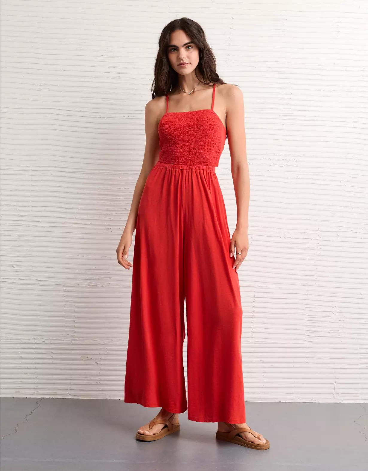 AE Sunchaser Knit Babydoll Jumpsuit Women's Product Image