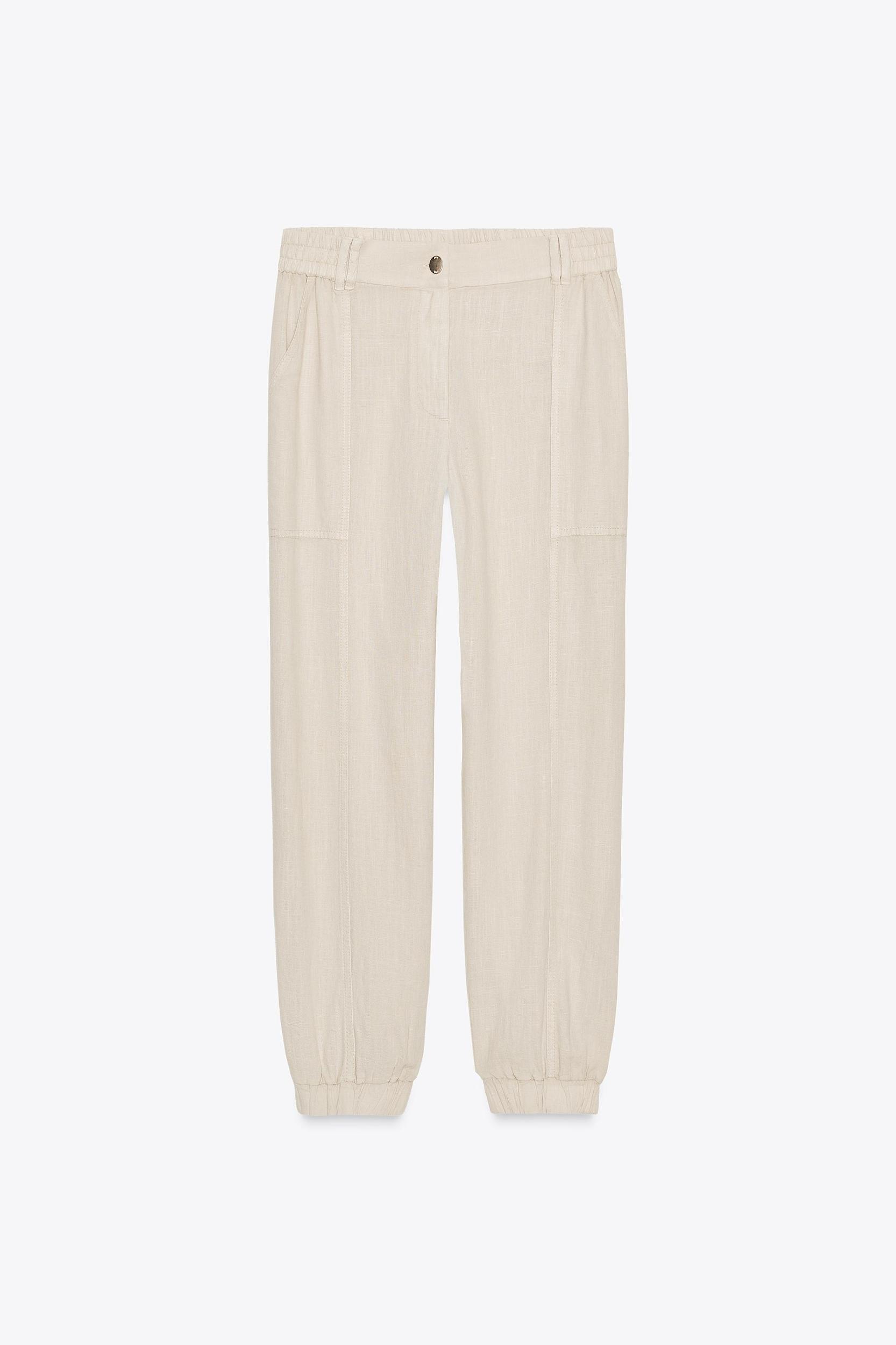 LINEN JOGGER PANTS Product Image