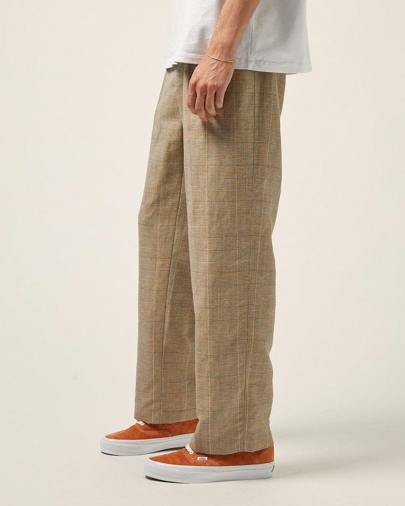 Plaid Linen Pleated Trouser Product Image