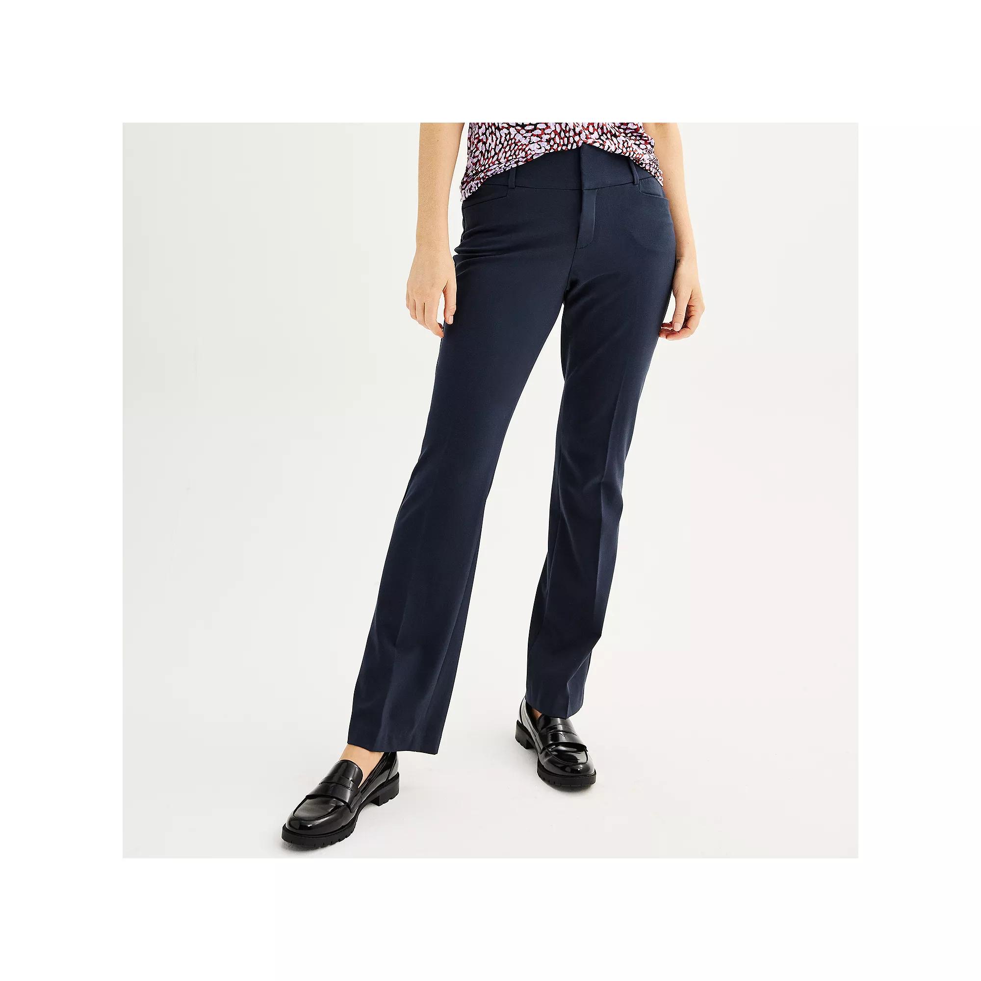 Women's Nine West Magic Waist Bootcut Pants, Size: 2 T/Large, Captains Product Image