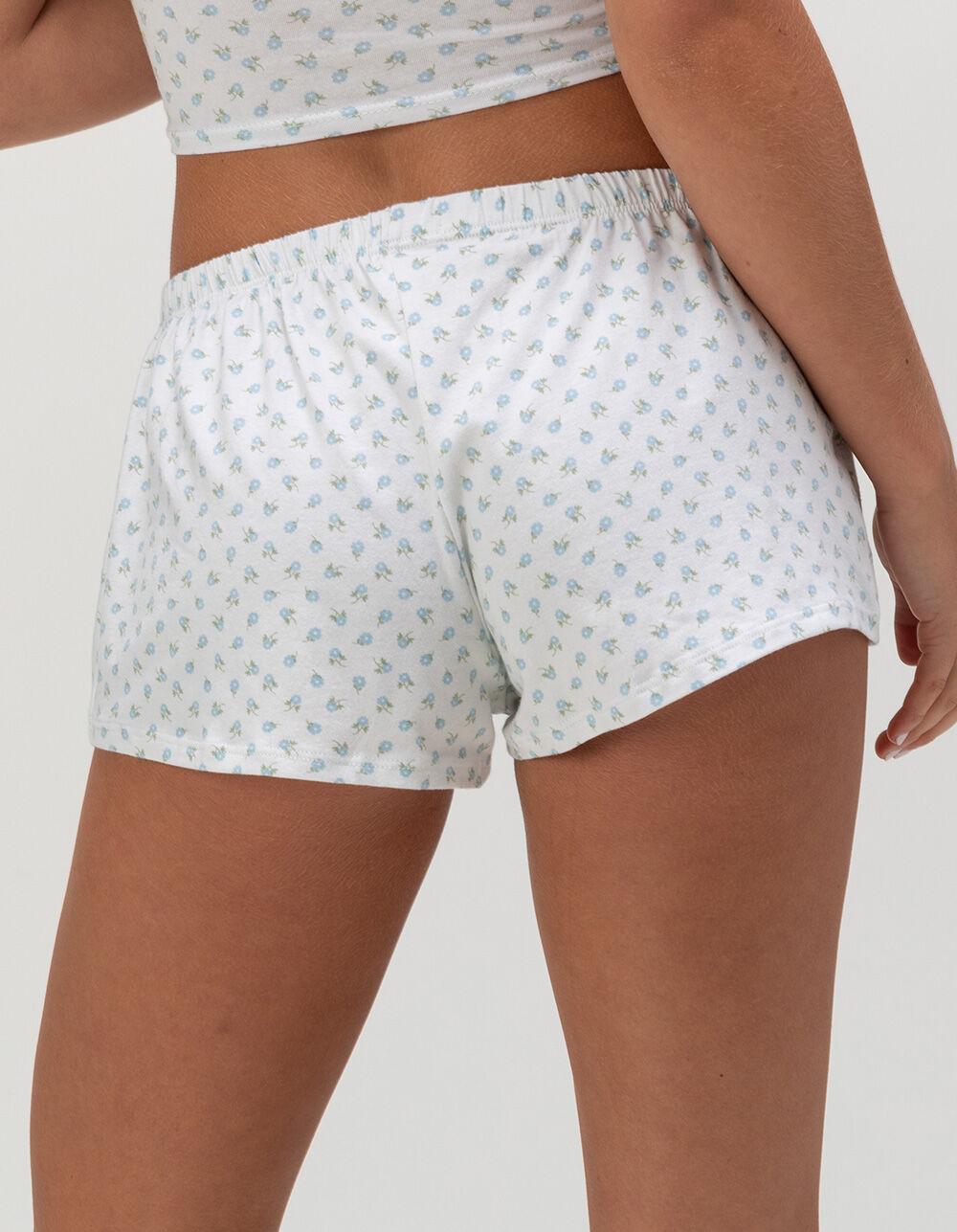 FULL TILT Button Front Womens Shorts - BLUE COMBO Product Image