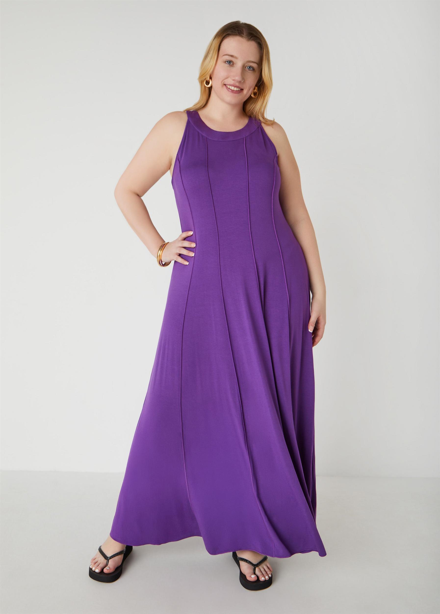 Seamed A Line Maxi Dress Product Image